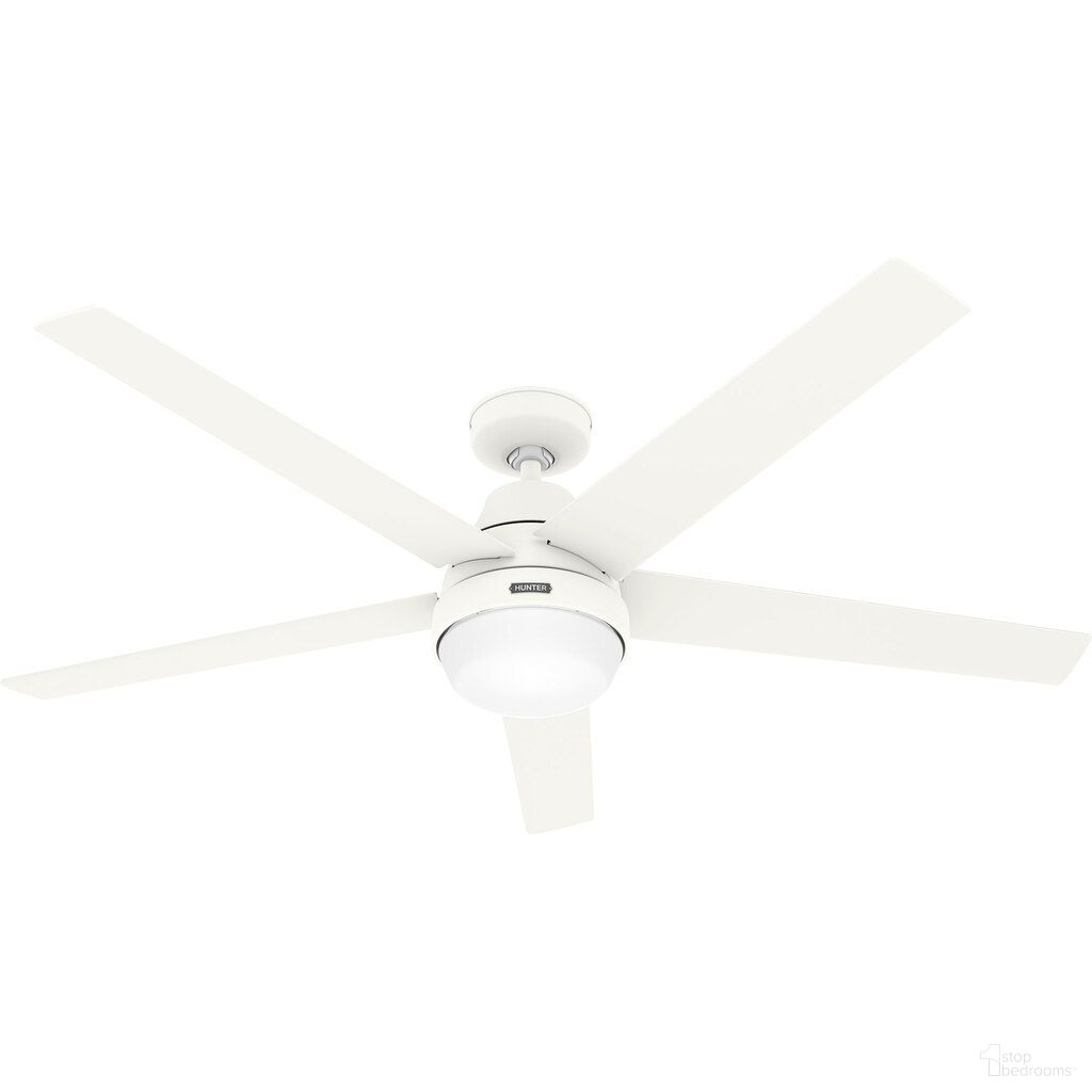Aerodyne 60 Inch Wi-Fi Energy Star Ceiling Fan with LED Light Kit and Handheld Remote In Matte White and Porcelain White