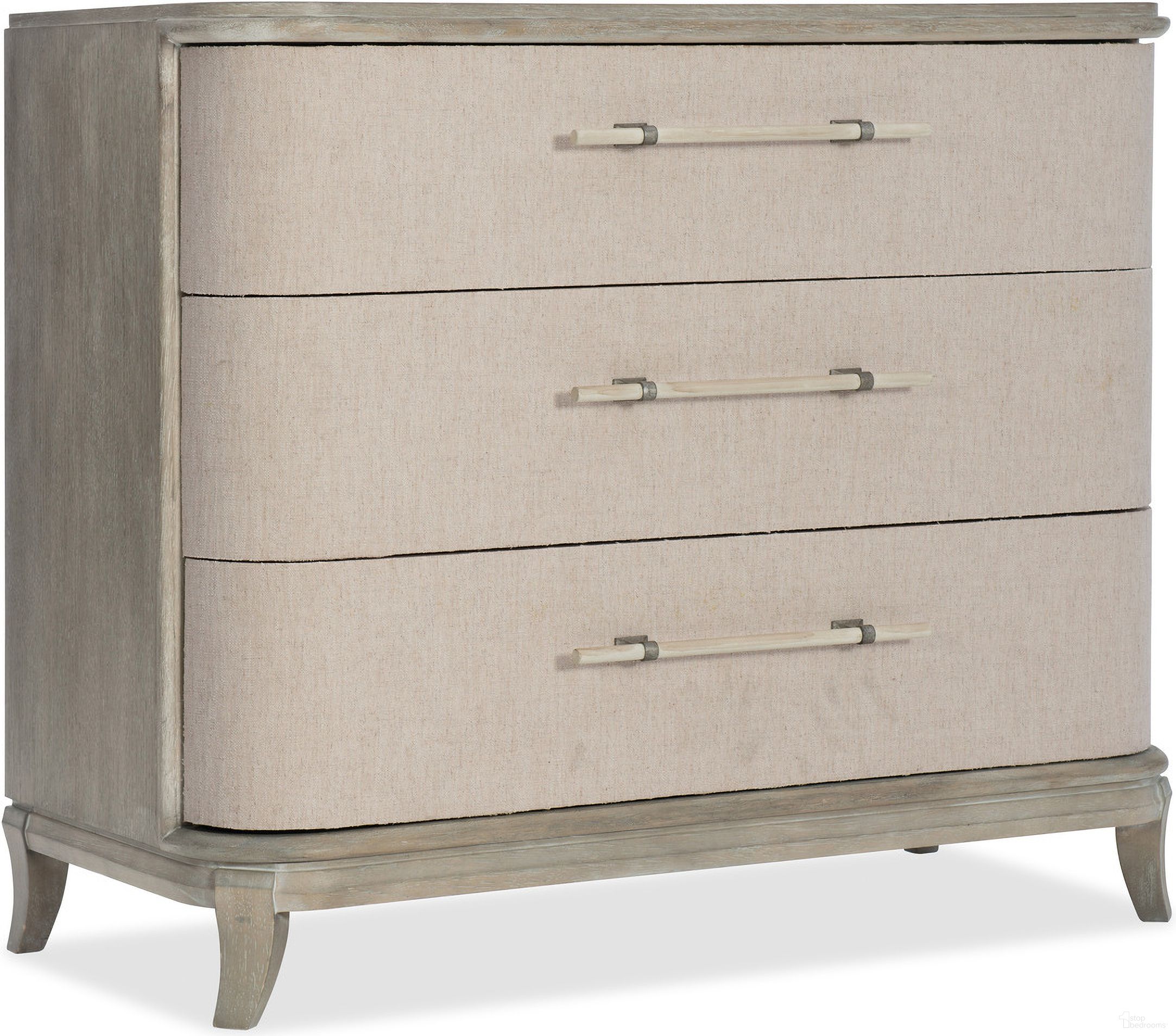 The appearance of Affinity Bachelors Chest designed by Hooker in the transitional interior design. This gray piece of furniture was selected by 1StopBedrooms from Affinity Collection to add a touch of cosiness and style into your home. Sku: 6050-90017-GRY. Material: Fabric.