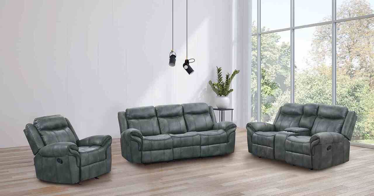 The appearance of Agata Living Room Set In Dark Gray designed by Furniture of America in the transitional interior design. This dark gray piece of furniture was selected by 1StopBedrooms from Agata Collection to add a touch of cosiness and style into your home. Sku: NX6001DG-SF;NX6001DG-LV. Material: Leather.