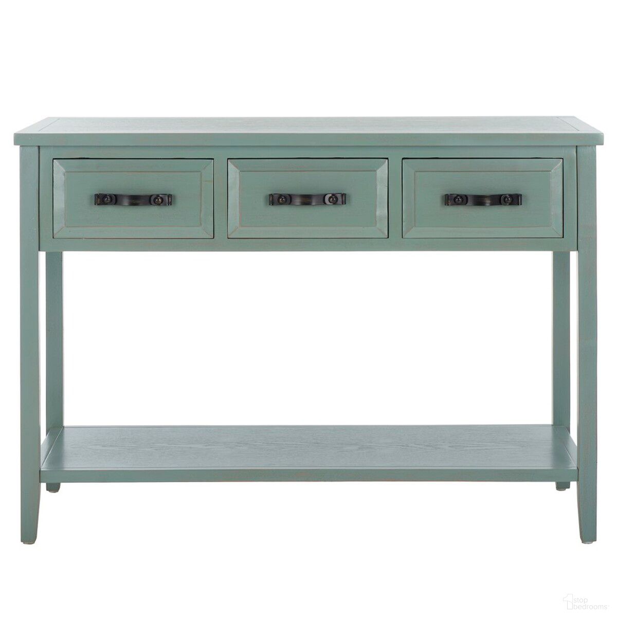 Aiden Barn Blue 3-Drawer Console Table