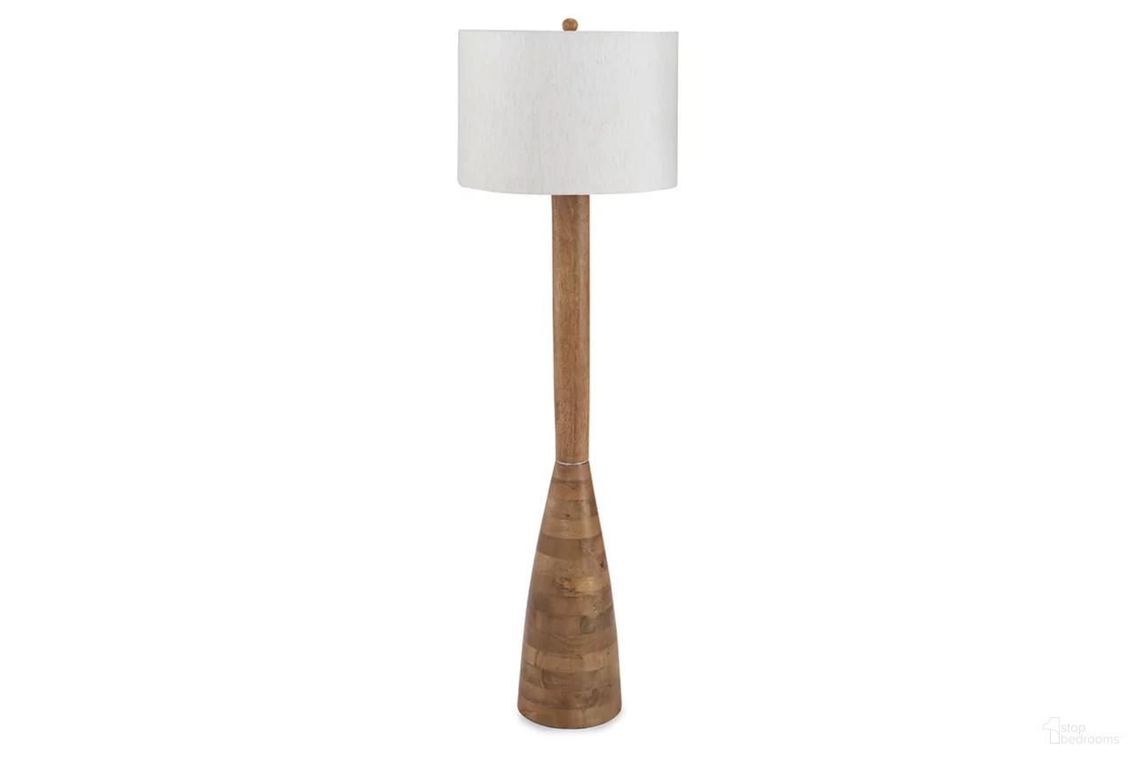 The appearance of Ailsa Floor Lamp In Natural Brown designed by Signature Design by Ashley in the transitional interior design. This natural brown piece of furniture was selected by 1StopBedrooms from Ailsa Collection to add a touch of cosiness and style into your home. Sku: L329111. Material: Wood.