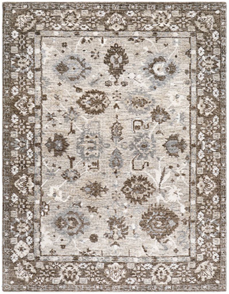 Ainswick Memory Foam Large Rug In Brown and Beige
