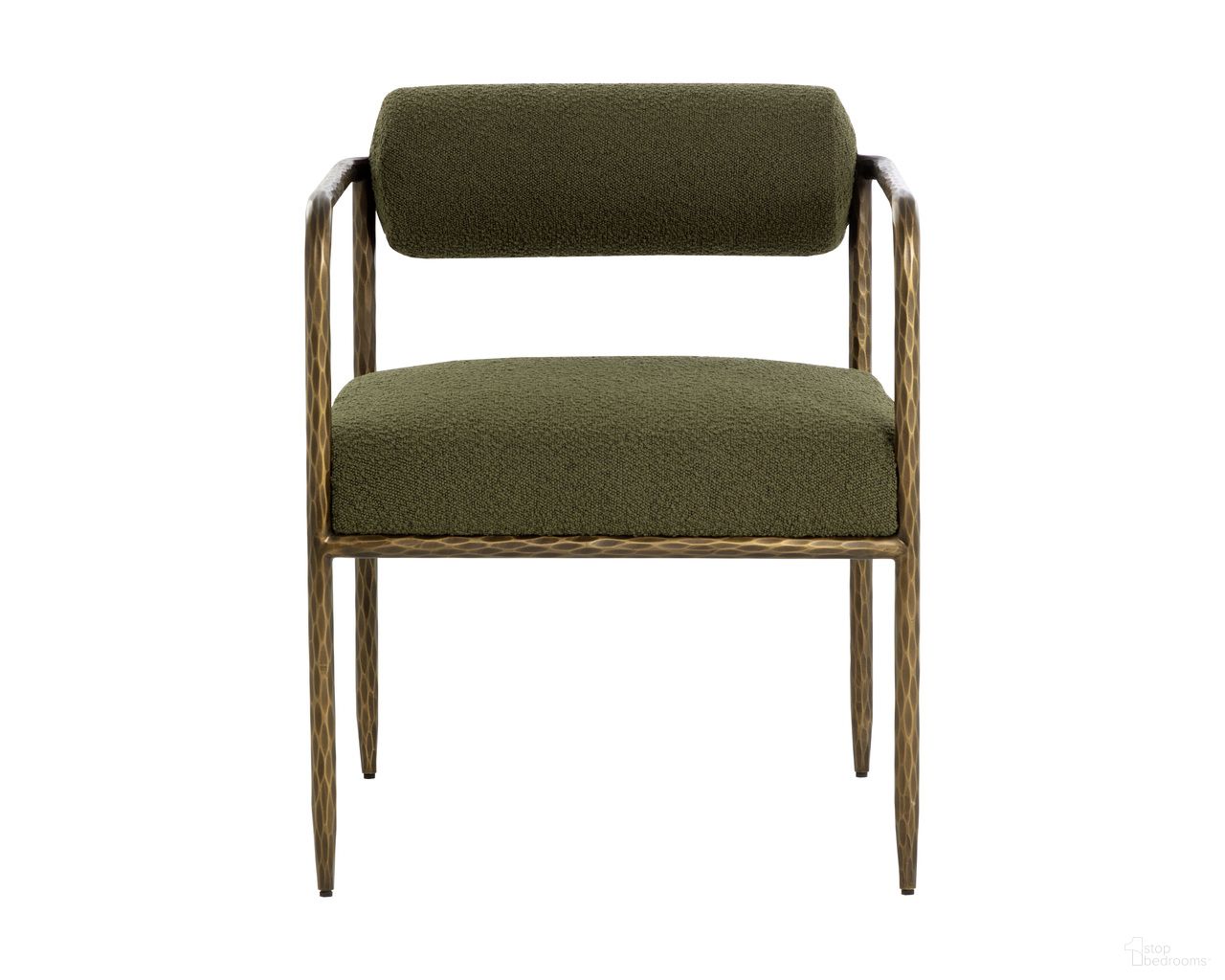 Ajani Dining Armchair In Copenhagen Olive