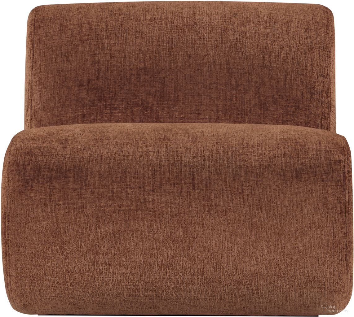 The appearance of Akira Fabric Upholstered Accent Chair In Cognac and Natural designed by Meridian in the modern / contemporary interior design. This cognac and natural piece of furniture was selected by 1StopBedrooms from Akira Collection to add a touch of cosiness and style into your home. Sku: 33071Cognac-C. Material: Polyester.
