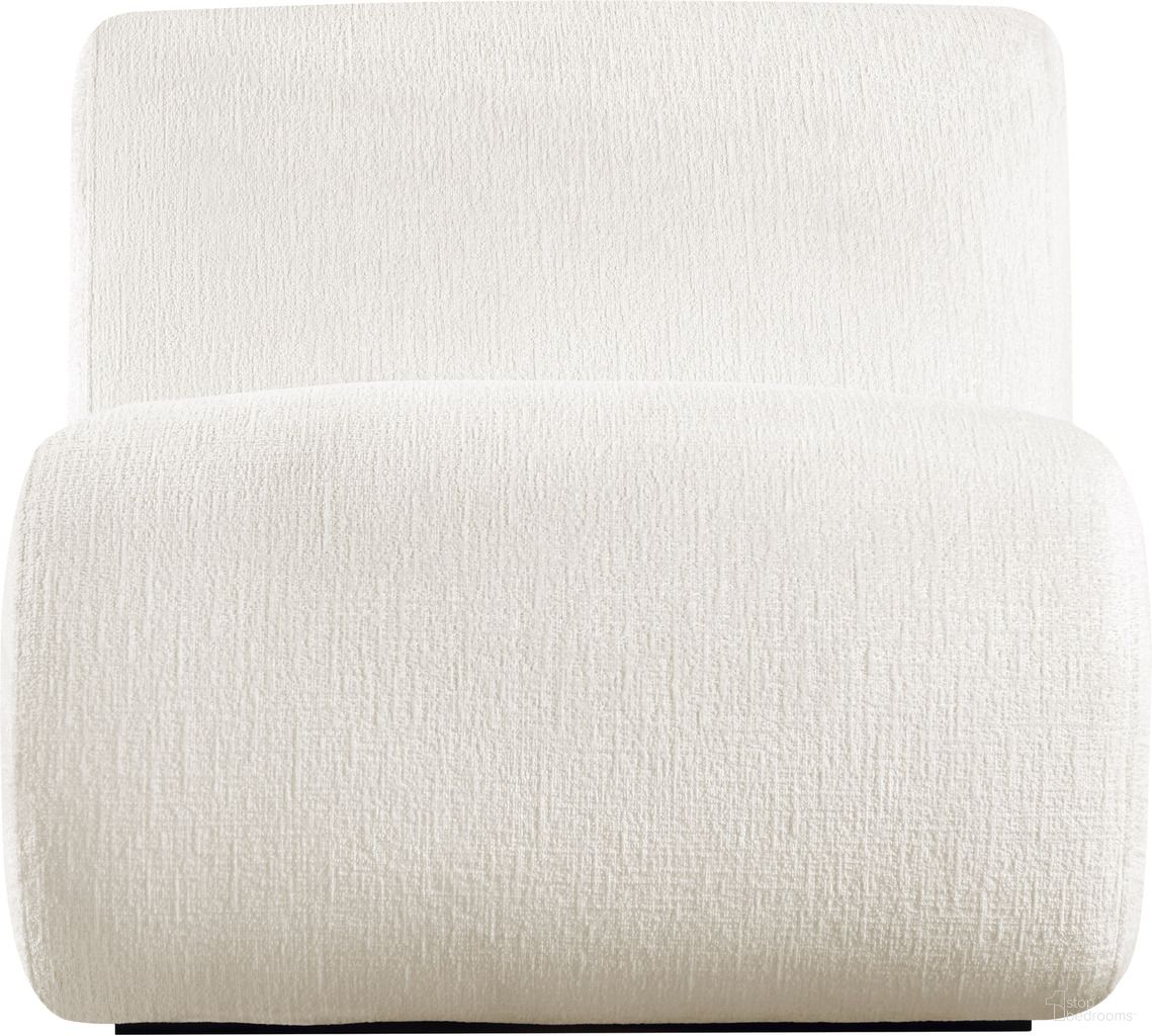 The appearance of Akira Fabric Upholstered Accent Chair In Cream and Black designed by Meridian in the modern / contemporary interior design. This cream and black piece of furniture was selected by 1StopBedrooms from Akira Collection to add a touch of cosiness and style into your home. Sku: 33072Cream-C. Material: Polyester.