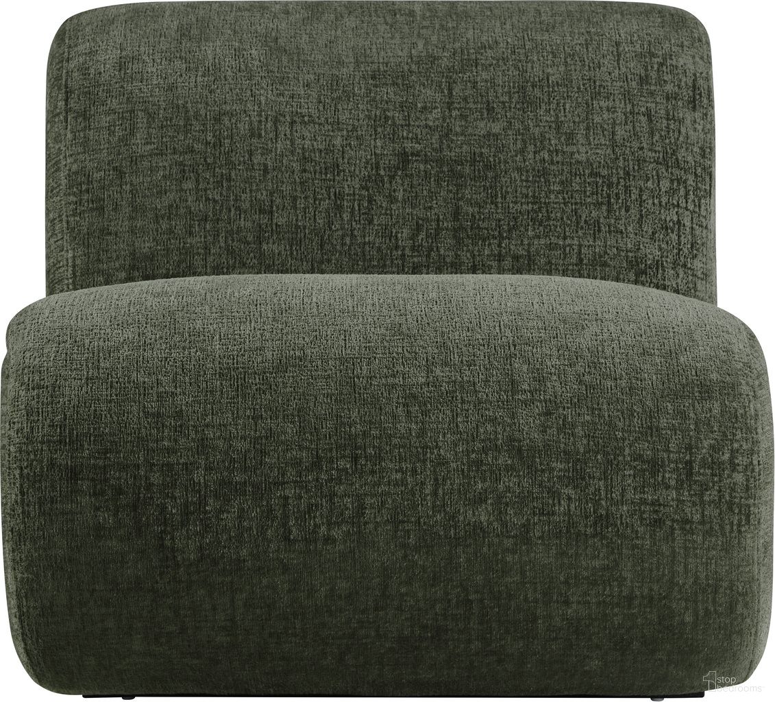 The appearance of Akira Fabric Upholstered Accent Chair In Green and Black designed by Meridian in the modern / contemporary interior design. This black/green piece of furniture was selected by 1StopBedrooms from Akira Collection to add a touch of cosiness and style into your home. Sku: 33072Green-C. Material: Polyester.