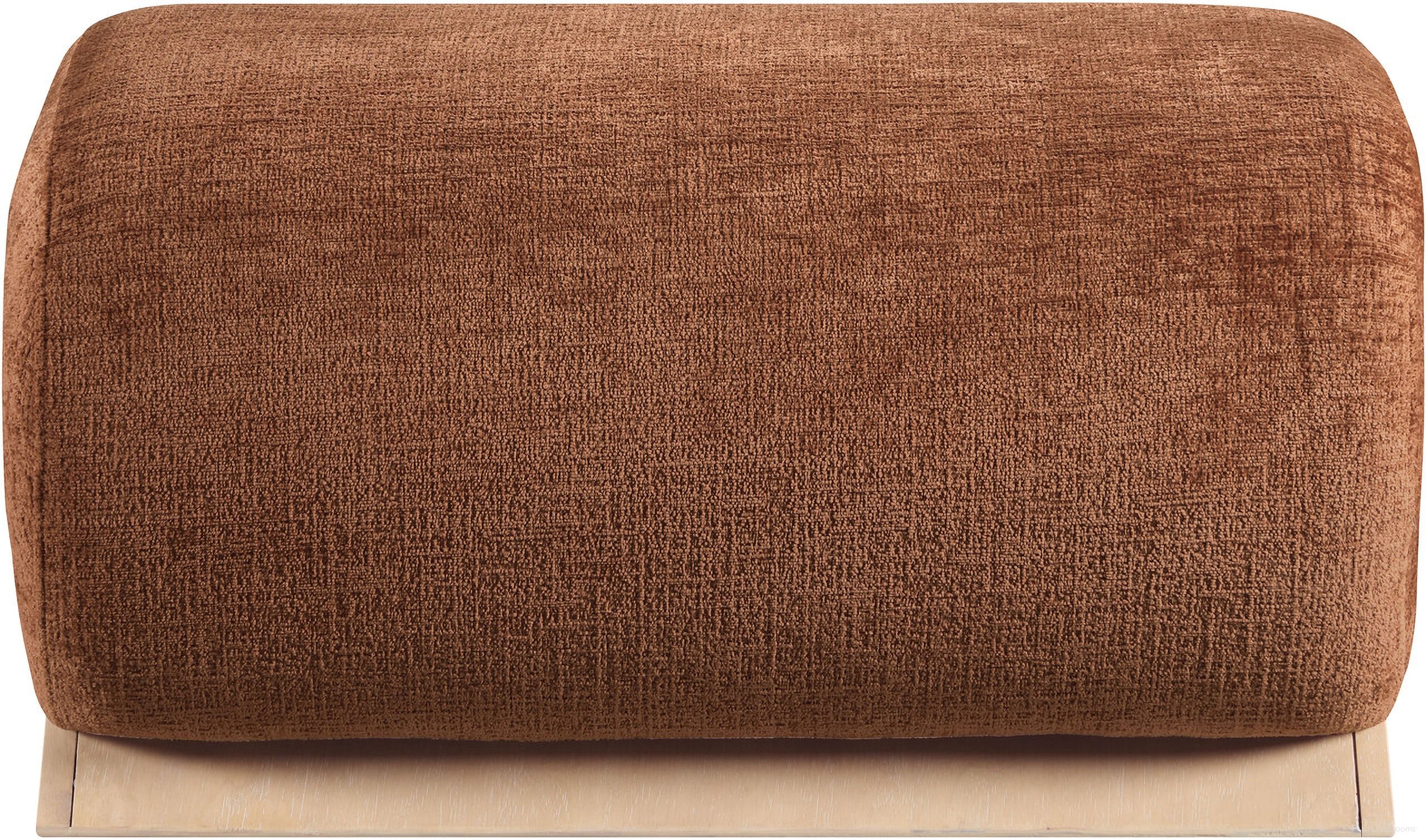 The appearance of Akira Fabric Upholstered Ottoman In Cognac and Natural designed by Meridian in the modern / contemporary interior design. This cognac and natural piece of furniture was selected by 1StopBedrooms from Akira Collection to add a touch of cosiness and style into your home. Sku: 33071Cognac-Ott. Material: Polyester.