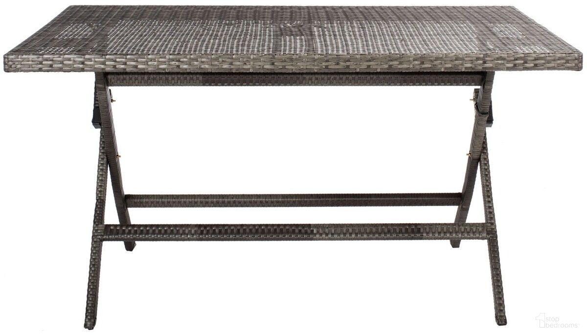 The appearance of Akita Folding Table in Grey PAT7503C designed by Safavieh in the modern / contemporary interior design. This grey piece of furniture  was selected by 1StopBedrooms from Akita Collection to add a touch of cosiness and style into your home. Sku: PAT7503C. Material: Steel. Table Top Shape: Rectangular.
