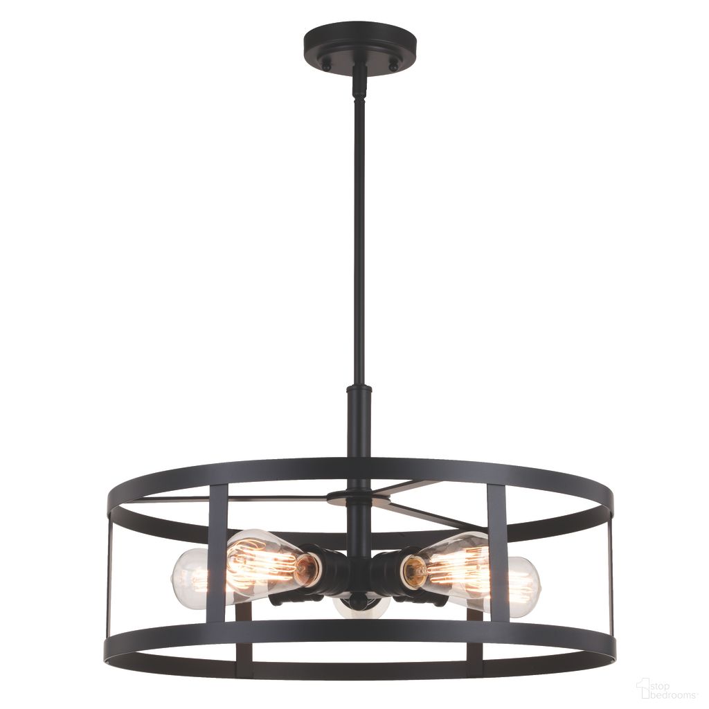 The appearance of Akron 20 Inch 5 Light Pendant In Oil Rubbed Bronze designed by Vaxcel in the country / farmhouse interior design. This oil rubbed bronze piece of furniture was selected by 1StopBedrooms from Akron Collection to add a touch of cosiness and style into your home. Sku: P0376. Material: Steel.