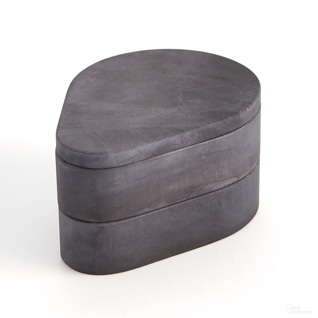 The appearance of Alabaster Swivel Teardrop Double Box In Grey and Brown designed by Global Views in the modern / contemporary interior design. This grey/brown piece of furniture was selected by 1StopBedrooms from Alabaster Collection to add a touch of cosiness and style into your home. Sku: 331662. Material: Wood.