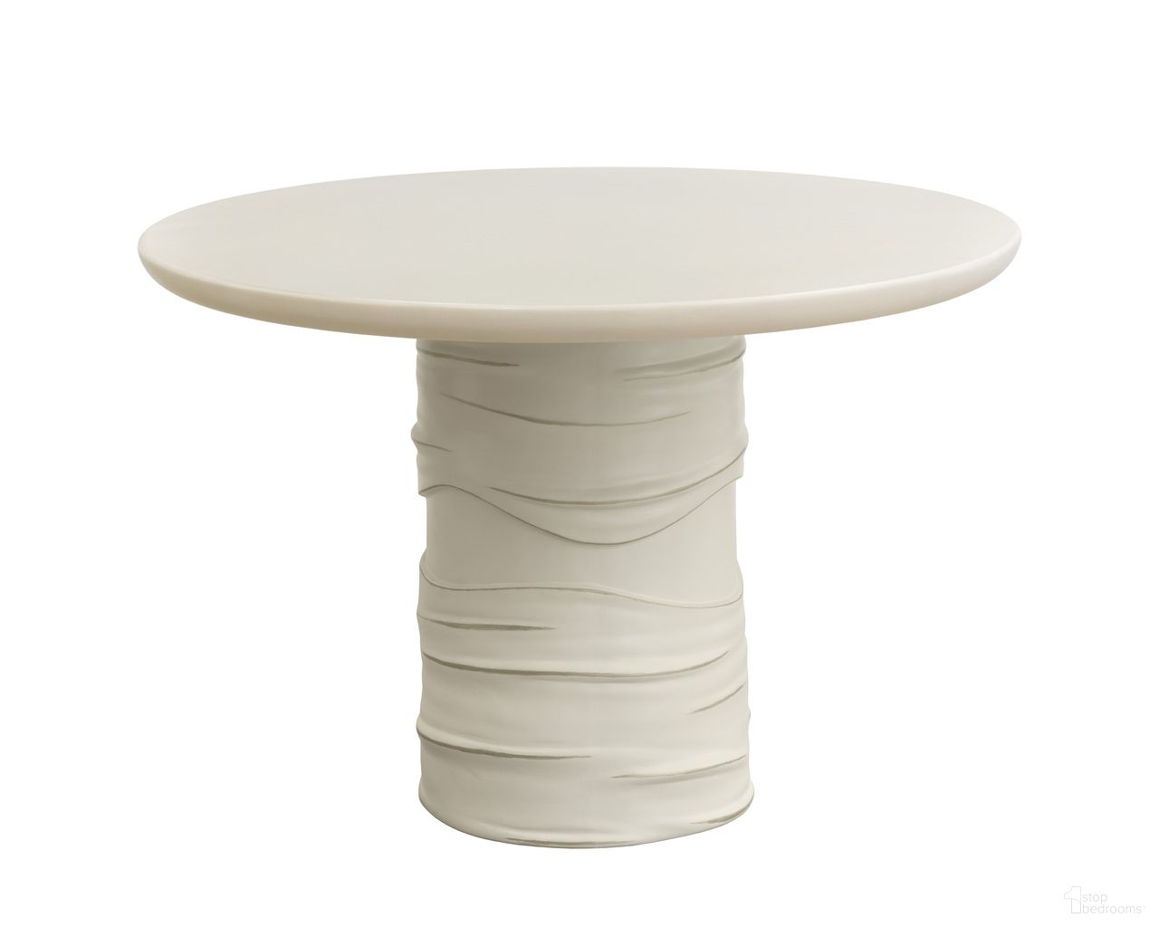 Alanya 44 Inch Round Dining Table In Cream