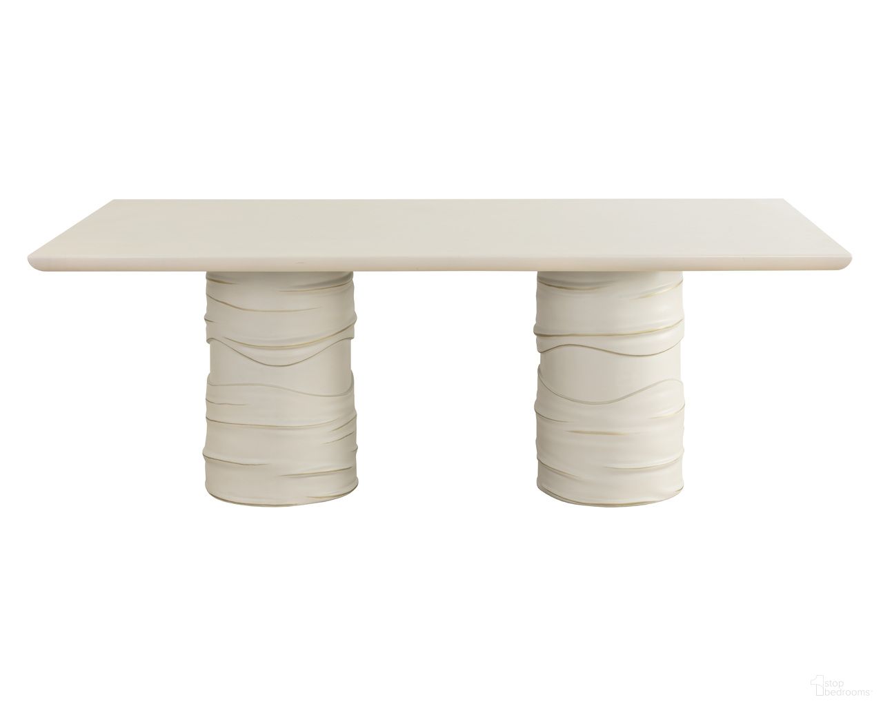 Alanya 84 Inch Rectangular Dining Table In Cream