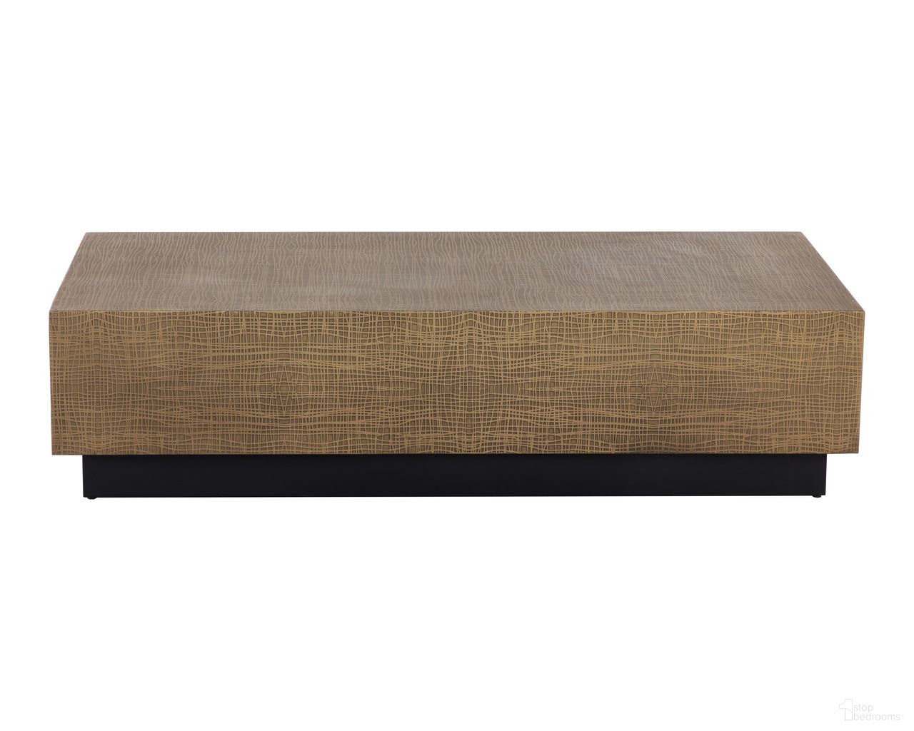 Albans Coffee Table In Brass and Black