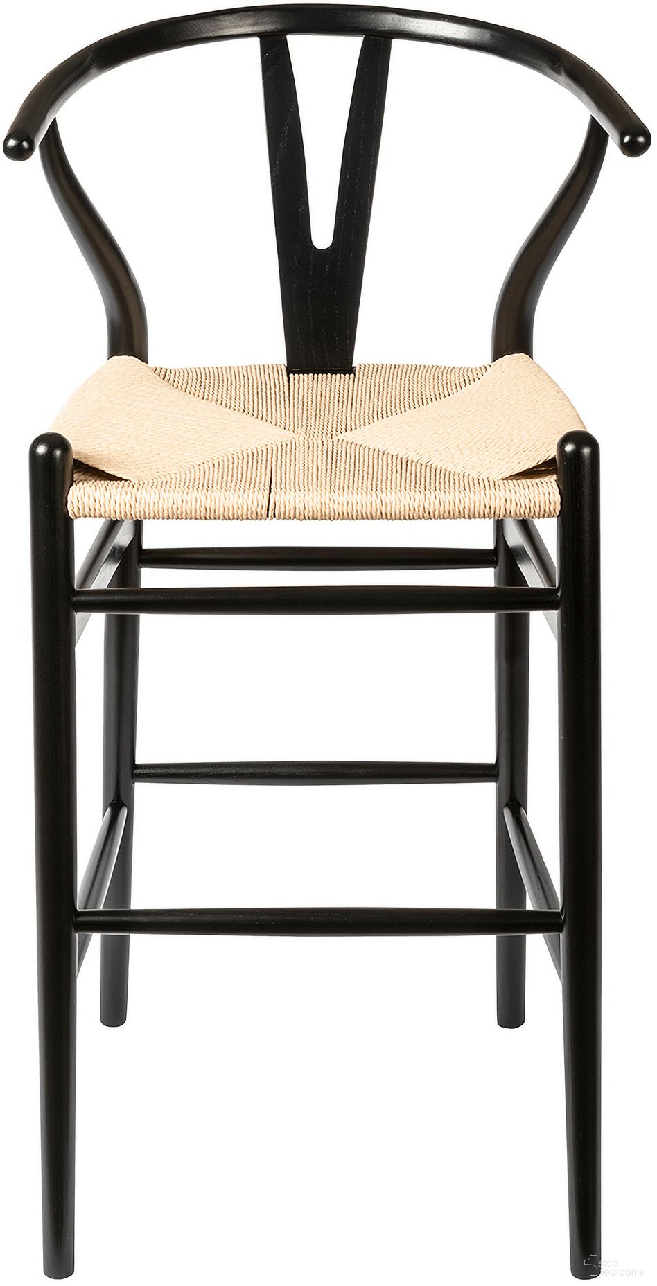 The appearance of Albany Bar Height Stool In Black and Natural designed by Aeon in the modern / contemporary interior design. This black and natural piece of furniture was selected by 1StopBedrooms from Albany Collection to add a touch of cosiness and style into your home. Sku: AE9249-Bar-Blk-Nat. Material: Wood.