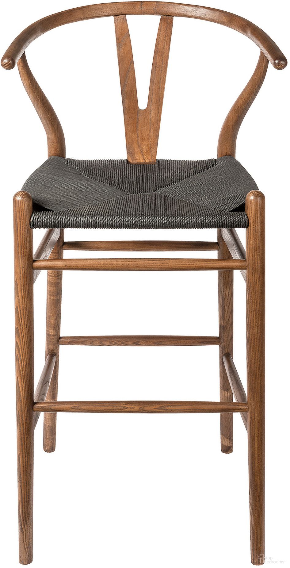 The appearance of Albany Bar Height Stool In Walnut and Black designed by Aeon in the modern / contemporary interior design. This walnut and black piece of furniture was selected by 1StopBedrooms from Albany Collection to add a touch of cosiness and style into your home. Sku: AE9249-Bar-Wal-Blk. Material: Wood.