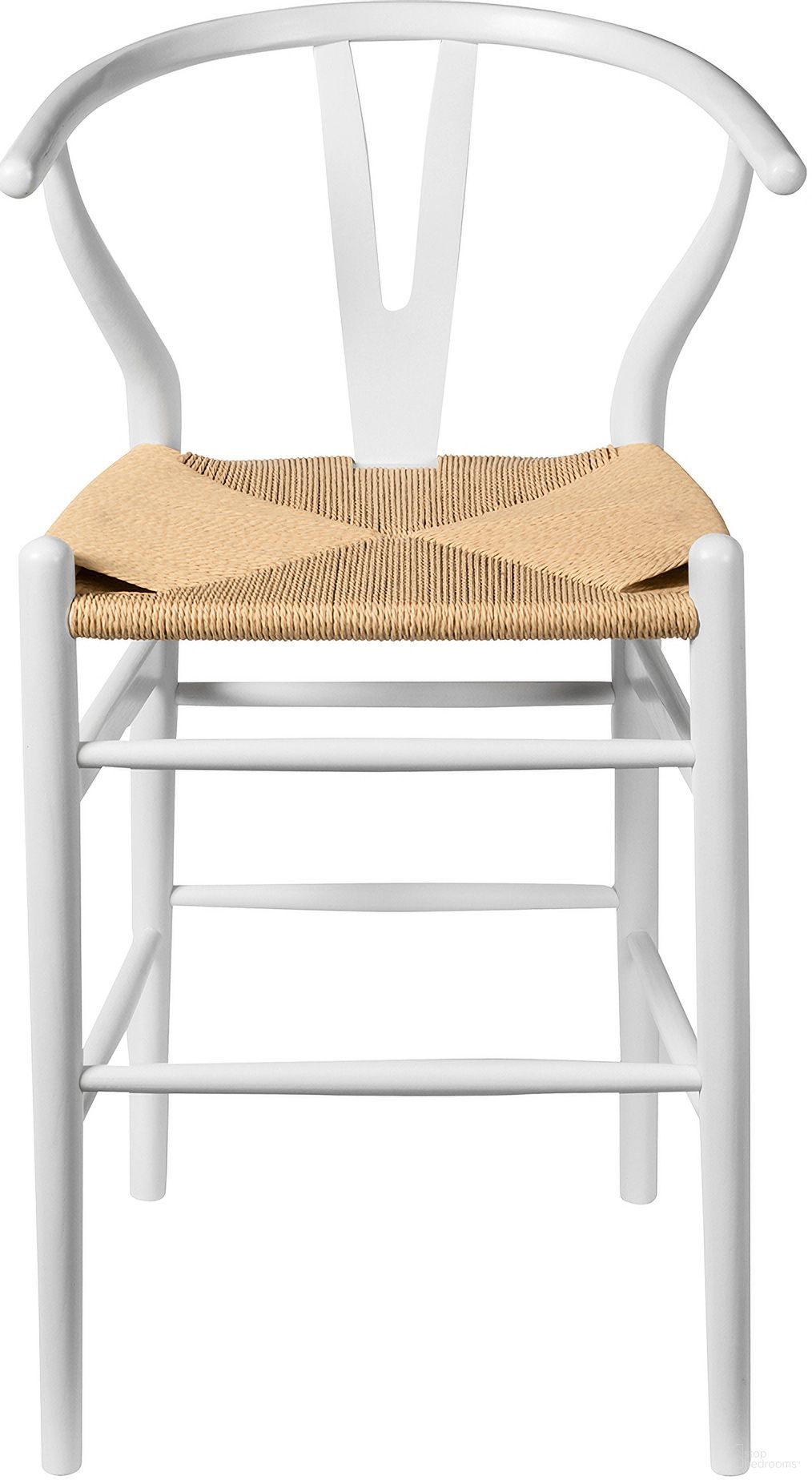 The appearance of Albany Counter Height Stool In White designed by Aeon in the modern / contemporary interior design. This white piece of furniture was selected by 1StopBedrooms from Albany Collection to add a touch of cosiness and style into your home. Sku: AE6250-Ctr-Wht-Nat. Material: Wood.
