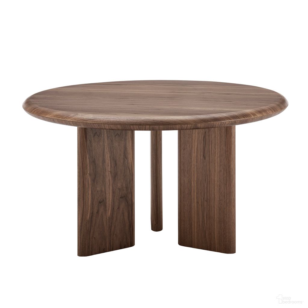 Albert 53 Inch Round Table In Walnut