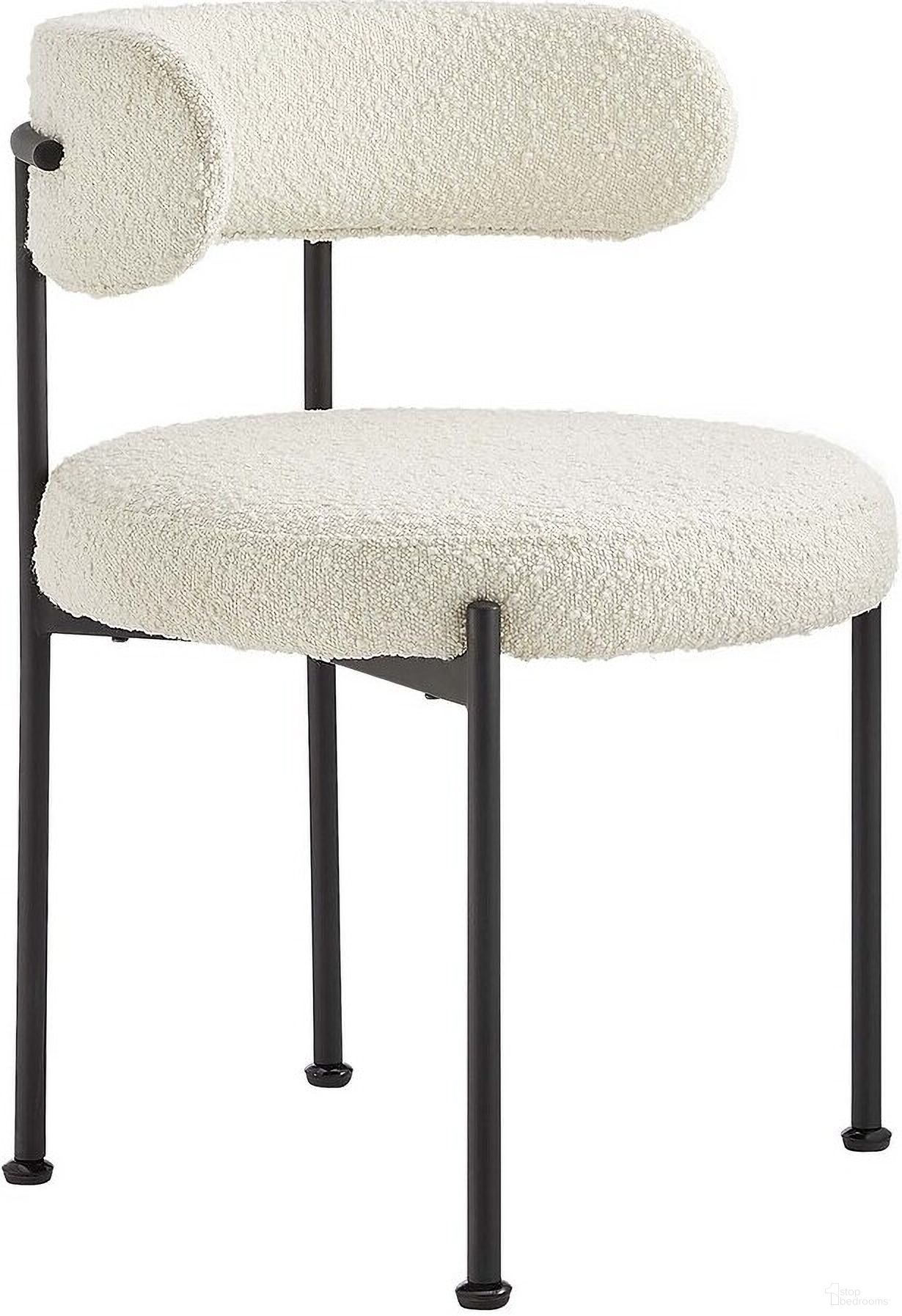The appearance of Albie Boucle Fabric Dining Chairs Set of 2 In Ivory/Black designed by Modway in the modern / contemporary interior design. This ivory/black piece of furniture was selected by 1StopBedrooms from Albie Collection to add a touch of cosiness and style into your home. Sku: EEI-6516-IVO-BLK. Material: Plywood. Chair Type: Side Chair.