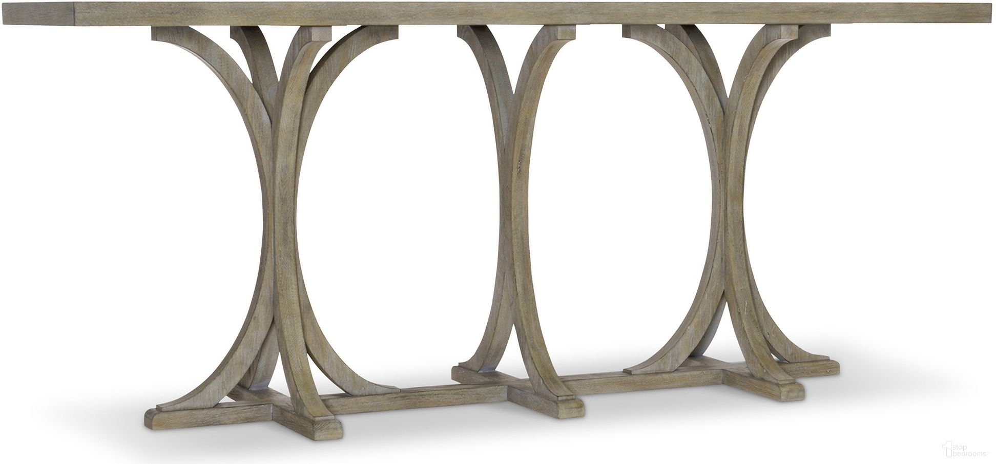 The appearance of Albion Console Table designed by Bernhardt in the modern / contemporary interior design. This pewter piece of furniture  was selected by 1StopBedrooms from Albion Collection to add a touch of cosiness and style into your home. Sku: 311912. Material: Wood.