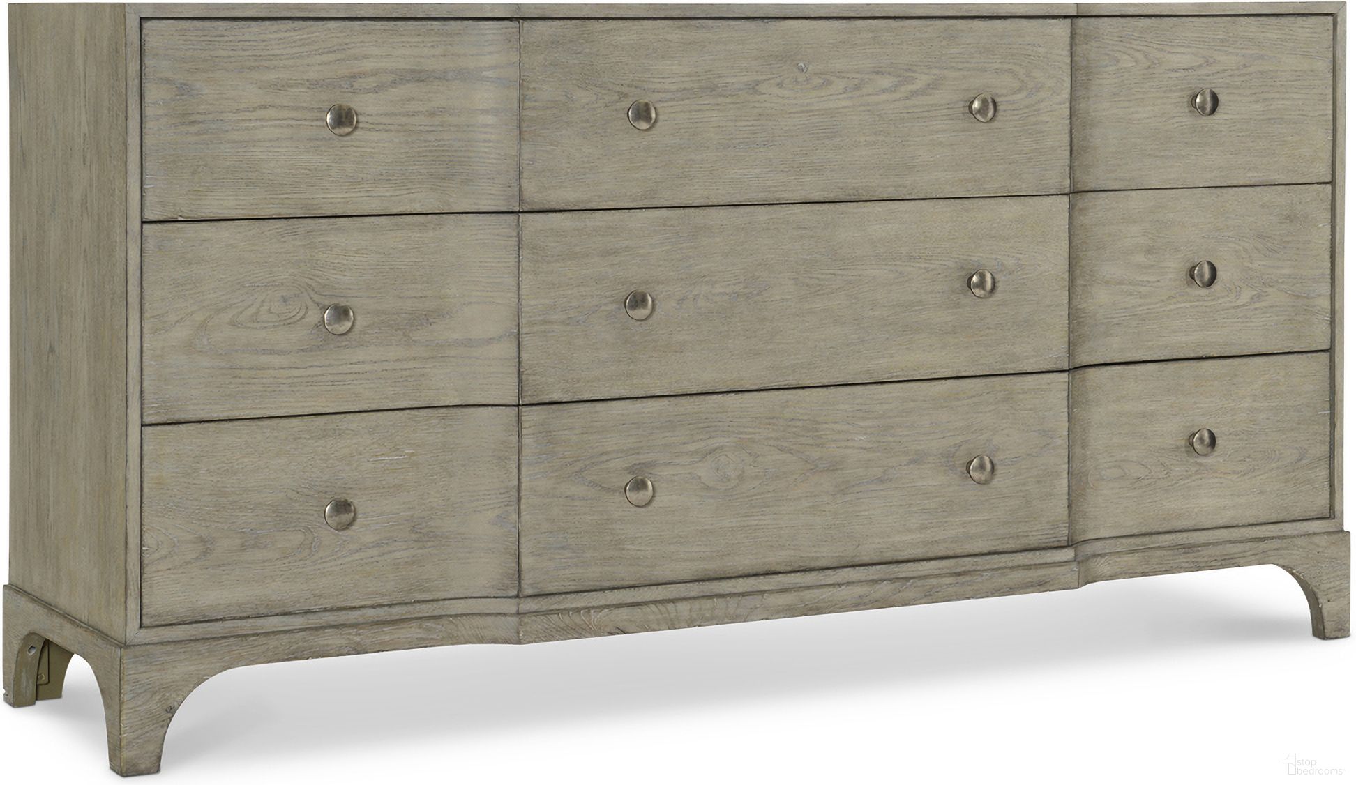 The appearance of Albion Dresser designed by Bernhardt in the traditional interior design. This pewter piece of furniture  was selected by 1StopBedrooms from Albion Collection to add a touch of cosiness and style into your home. Sku: 311052. Material: Wood.