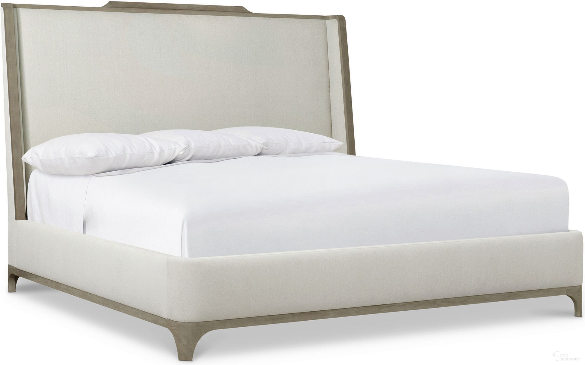 The appearance of Albion Queen Upholstered Shelter Bed designed by Bernhardt in the modern / contemporary interior design. This pewter piece of furniture was selected by 1StopBedrooms from Albion Collection to add a touch of cosiness and style into your home. Sku: 311FR01;311H01. Material: Fabric. Bed Size: Queen. Bed Type: Upholstered Bed.