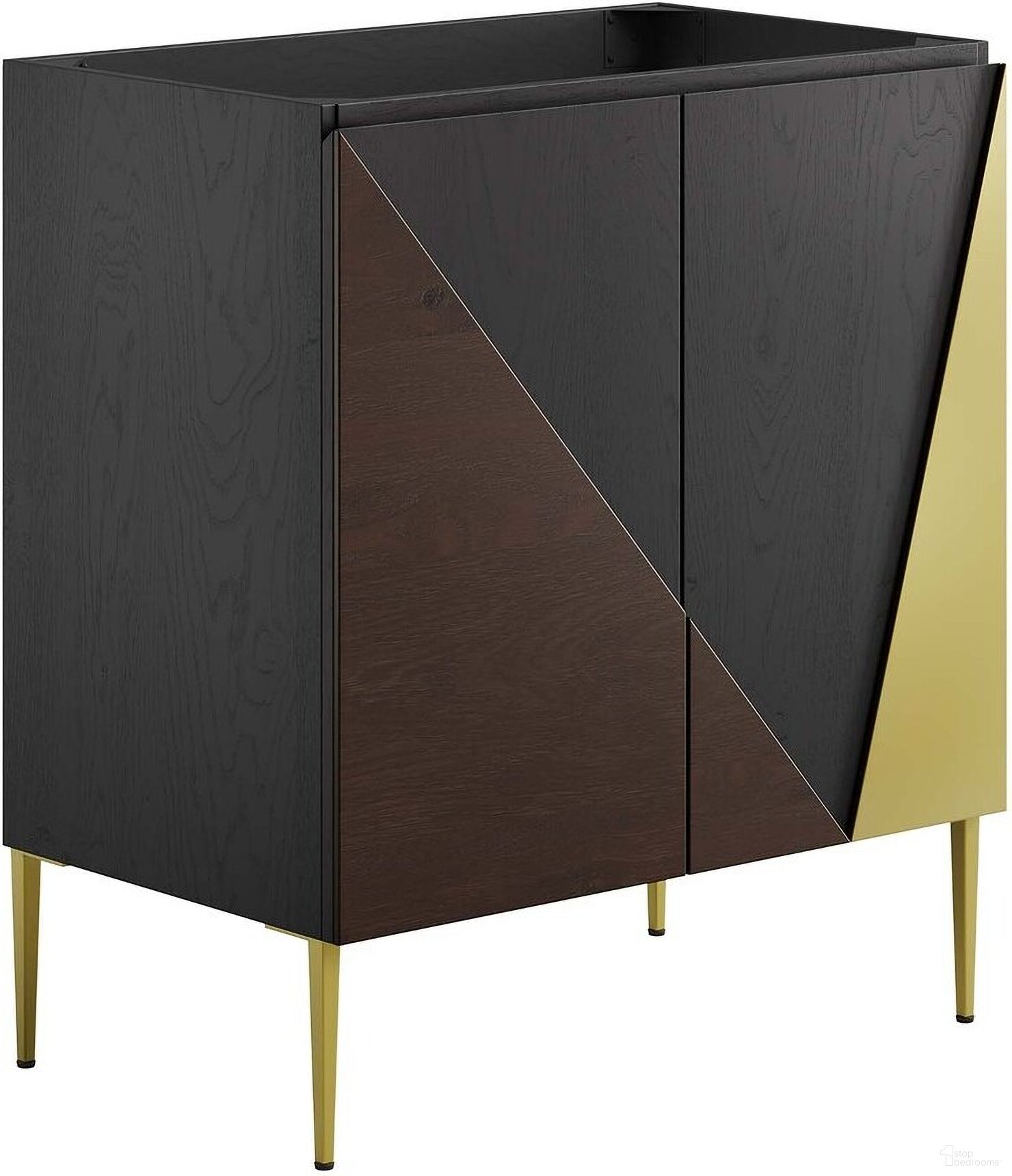 The appearance of Alchemist 30 Inch Bathroom Vanity Cabinet In Black Gold designed by Modway in the modern / contemporary interior design. This black gold piece of furniture was selected by 1StopBedrooms from Alchemist Collection to add a touch of cosiness and style into your home. Sku: EEI-6143-BLK-GLD. Material: MDF.