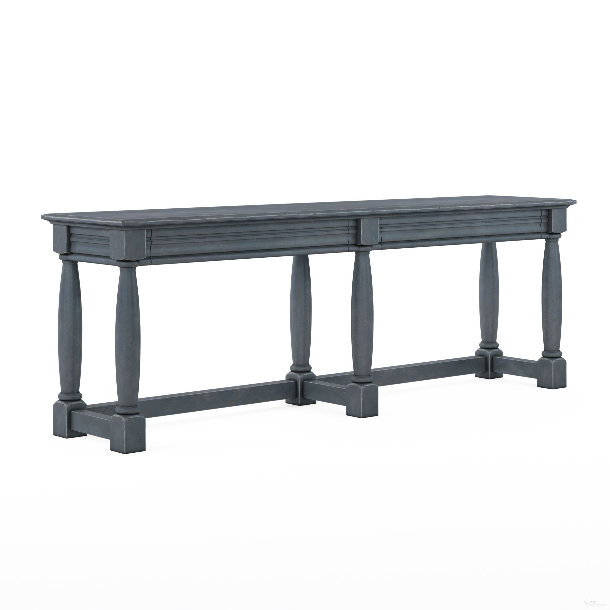 The appearance of Alcove Console Table In Blue designed by A.R.T. in the traditional interior design. This blue piece of furniture was selected by 1StopBedrooms from Alcove Collection to add a touch of cosiness and style into your home. Sku: 321314-2821. Material: Wood.