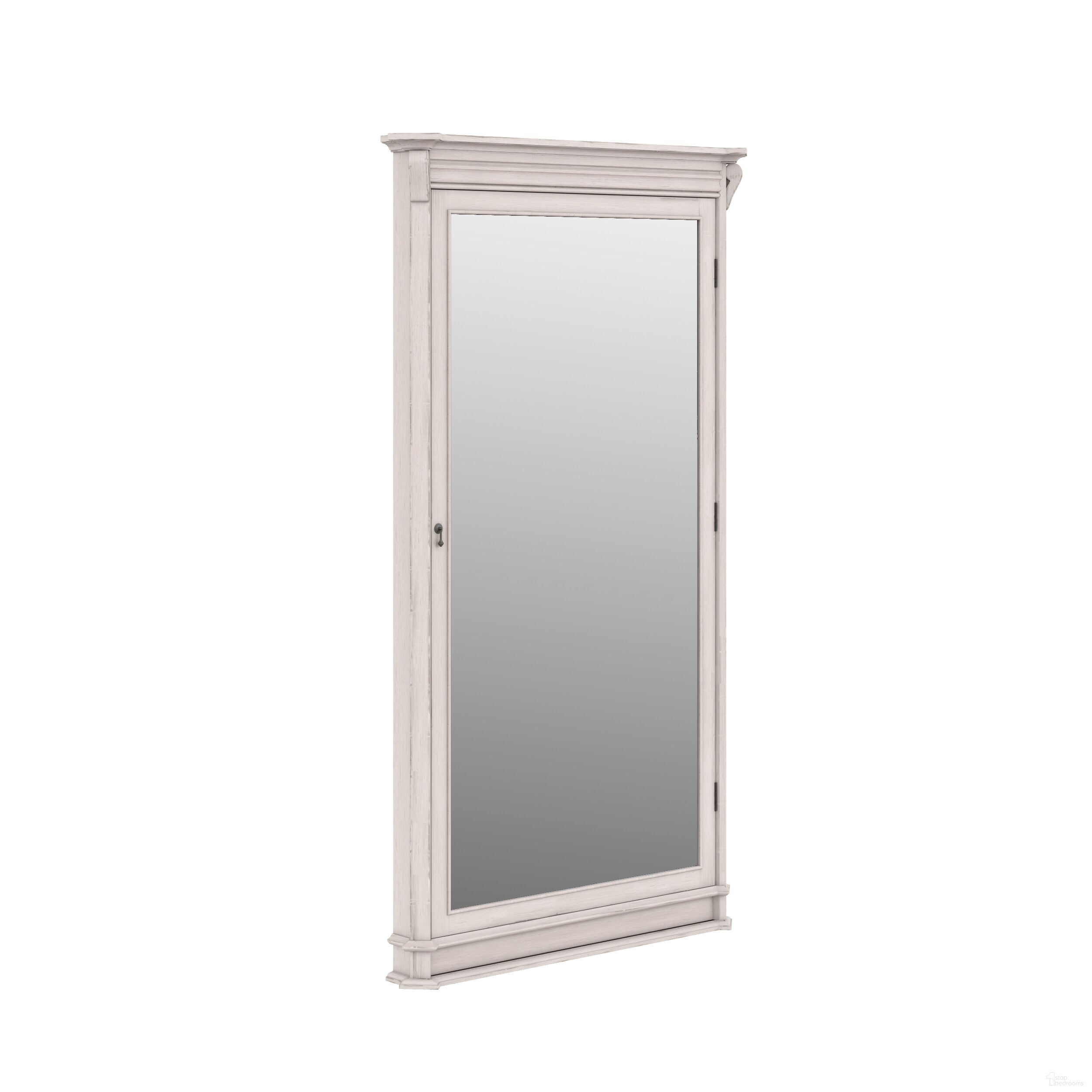 The appearance of Alcove Floor Mirror In White designed by A.R.T. in the traditional interior design. This white piece of furniture was selected by 1StopBedrooms from Alcove Collection to add a touch of cosiness and style into your home. Sku: 321123-2817. Material: Wood.