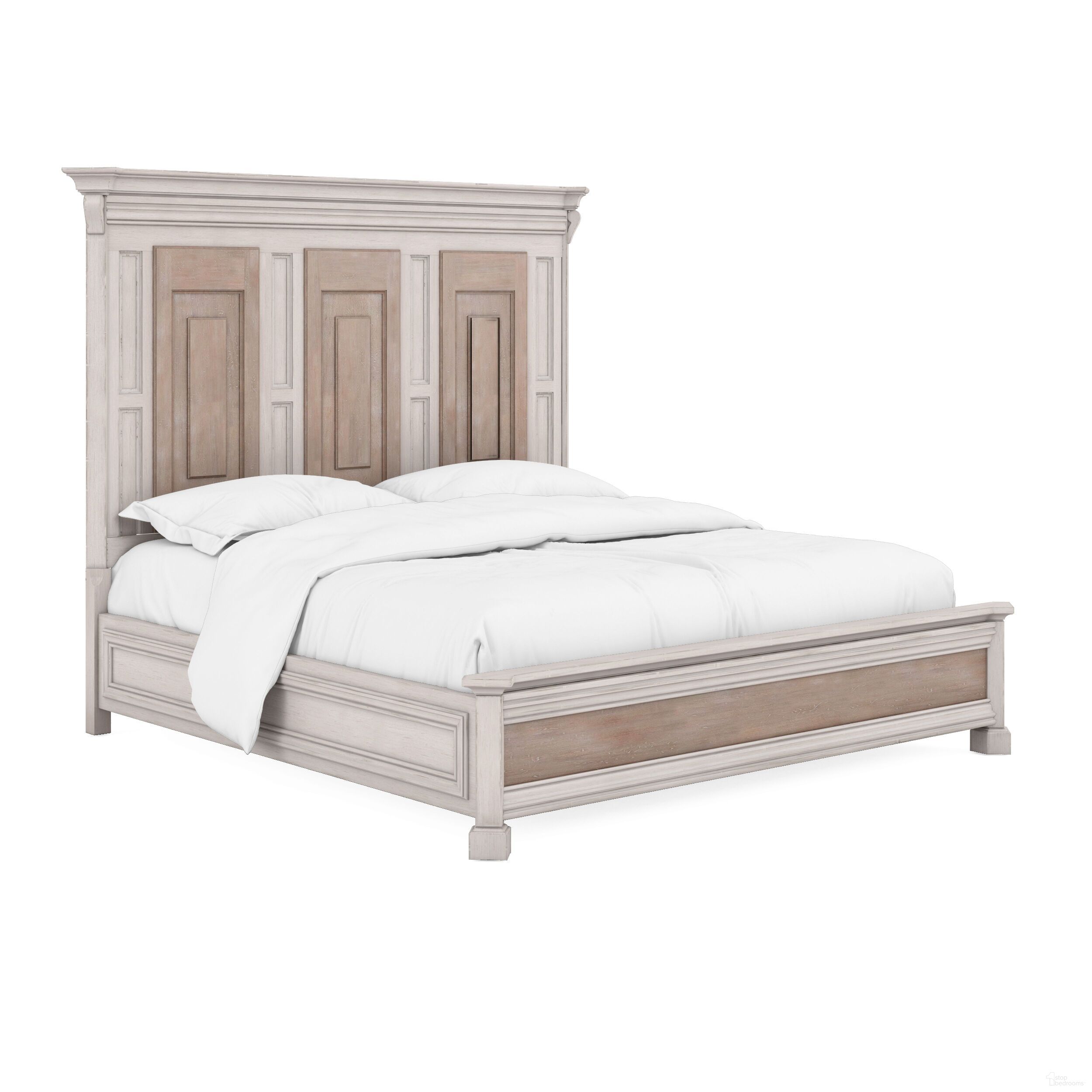 Alcove King Panel Bed In Light Brown