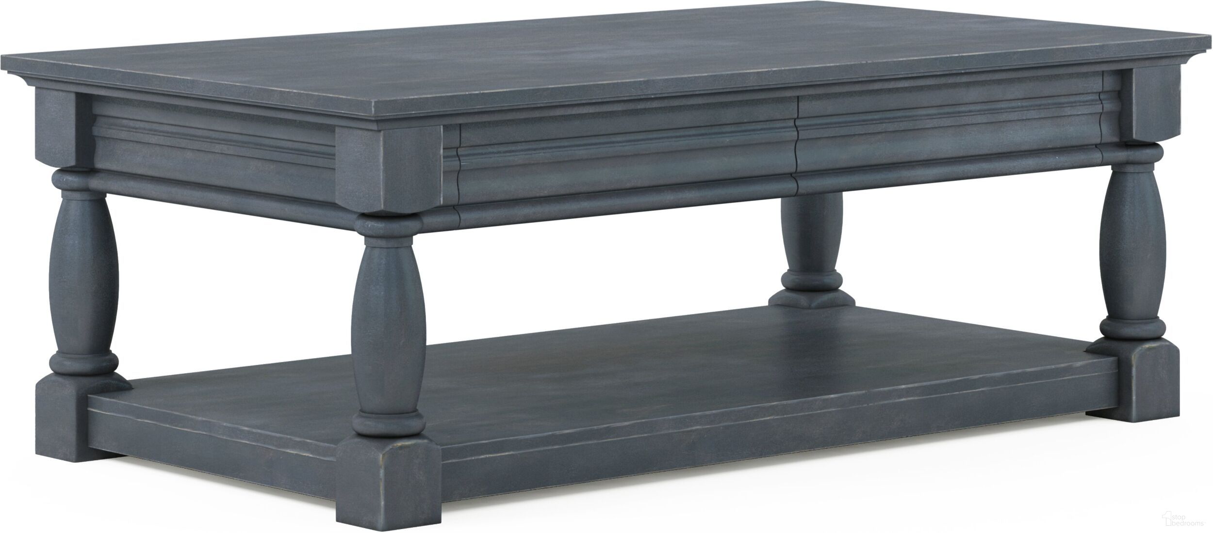 The appearance of Alcove Rectangular Cocktail Table In Blue designed by A.R.T. in the traditional interior design. This blue piece of furniture was selected by 1StopBedrooms from Alcove Collection to add a touch of cosiness and style into your home. Sku: 321300-2821. Material: Wood.