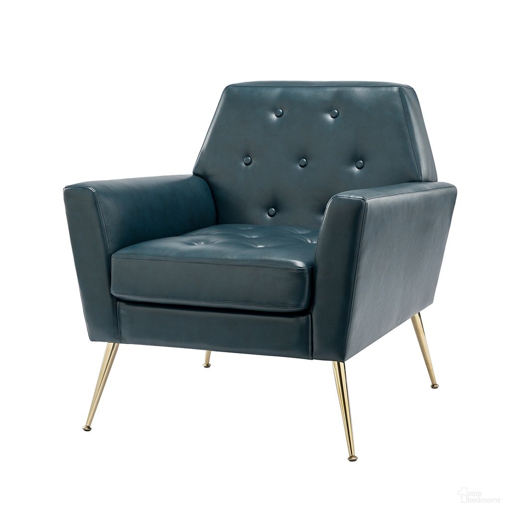 The appearance of Alcyone Armchair In Turquoise designed by Karat Home in the modern / contemporary interior design. This turquoise piece of furniture was selected by 1StopBedrooms from Alcyone Collection to add a touch of cosiness and style into your home. Sku: CHWH0470-TURQUOISE. Material: Faux Leather.