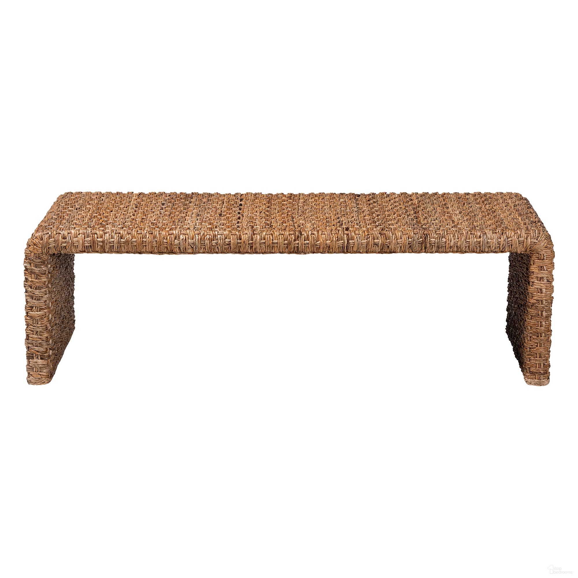The appearance of Alda Handwoven Seagrass Rustic Wicker Waterfall Coffee Table In Natural Brown designed by Baxton Studio in the bohemian interior design. This natural brown piece of furniture  was selected by 1StopBedrooms from Alda Collection to add a touch of cosiness and style into your home. Sku: Alda-Light Honey Rattan-Coffee Table. Material: Rope.