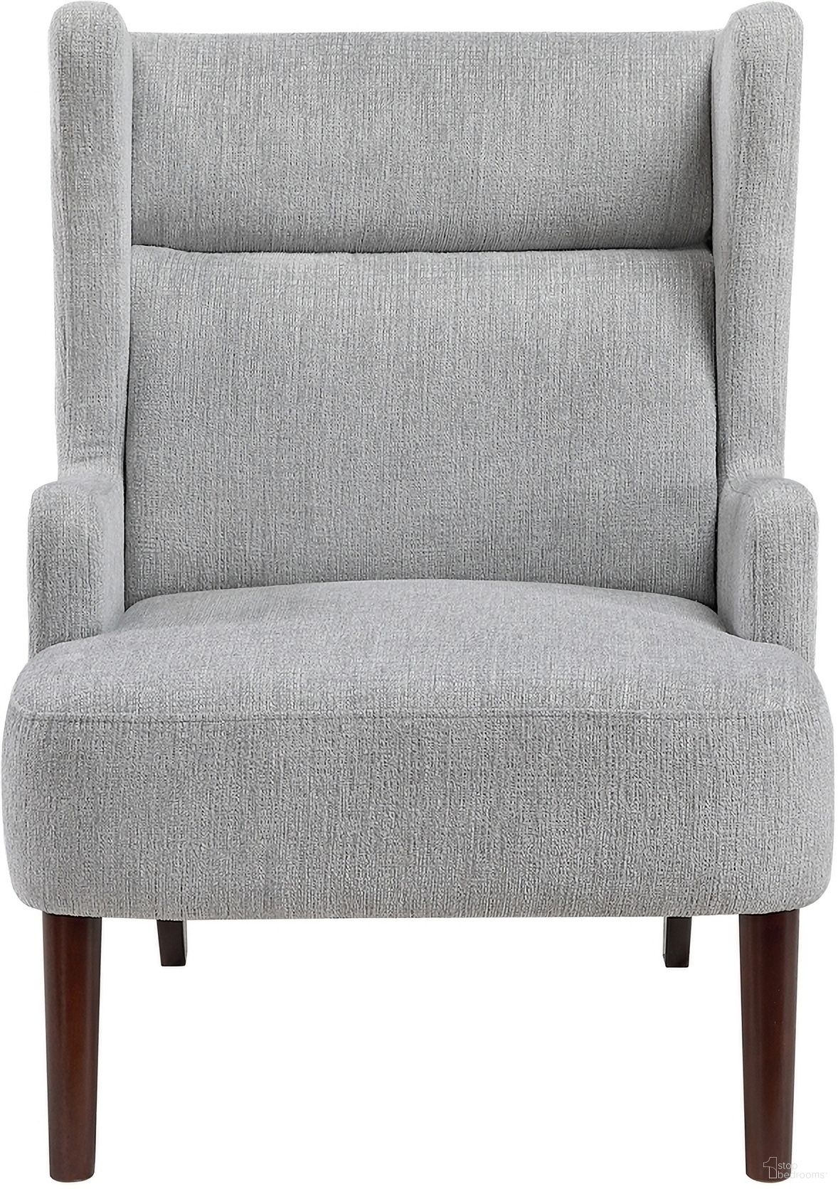 The appearance of Alden Accent Chair In Gray designed by Homelegance in the transitional interior design. This gray piece of furniture was selected by 1StopBedrooms from Alden Collection to add a touch of cosiness and style into your home. Sku: 1028GY-1. Material: Chenille.