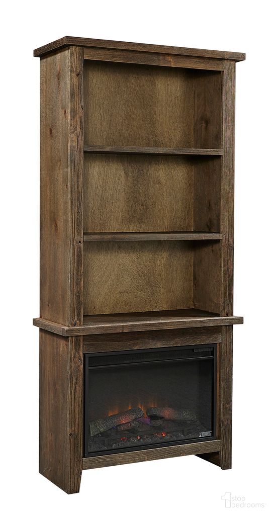 The appearance of Alder Grove 74 Inch Bookcase with 1 Fixed and 3 Adjustable Shelves In Brindle designed by Aspenhome in the rustic / southwestern interior design. This brindle piece of furniture was selected by 1StopBedrooms from Alder Grove Collection to add a touch of cosiness and style into your home. Sku: WDG3472-BDL. Material: Wood.