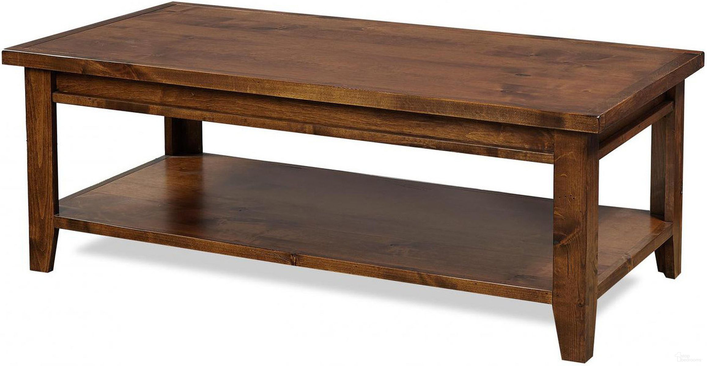 The appearance of Alder Grove Cocktail Table In Medium Brown designed by Aspenhome in the rustic / southwestern interior design. This medium brown piece of furniture  was selected by 1StopBedrooms from Alder Grove Collection to add a touch of cosiness and style into your home. Sku: DG910-FRT. Material: Wood.