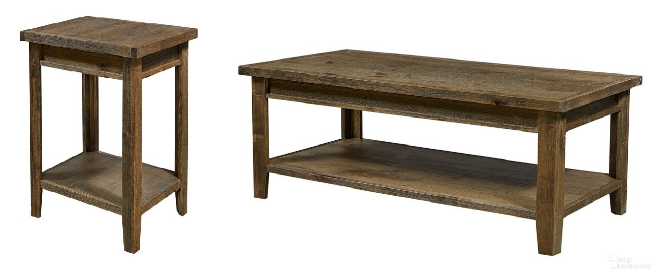 The appearance of Alder Grove Occasional Table Set In Brindle designed by Aspenhome in the rustic / southwestern interior design. This brindle piece of furniture  was selected by 1StopBedrooms from Alder Grove Collection to add a touch of cosiness and style into your home. Sku: WDG910-BDL;WDG914-BDL. Material: Wood.