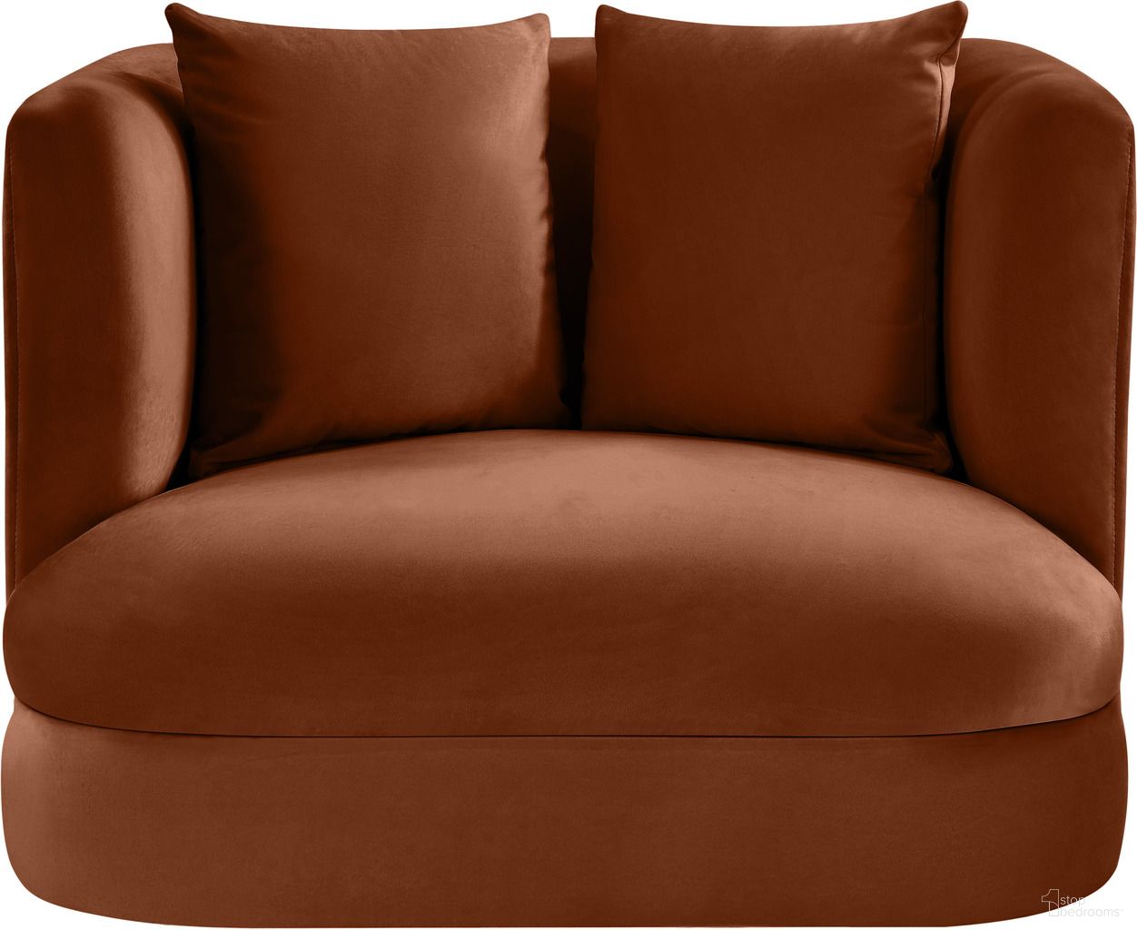 The appearance of Alder Velvet Chair In Cognac Velvet designed by Meridian in the modern / contemporary interior design. This cognac velvet piece of furniture was selected by 1StopBedrooms from Alder Collection to add a touch of cosiness and style into your home. Sku: 699Cognac-C. Material: Velvet.
