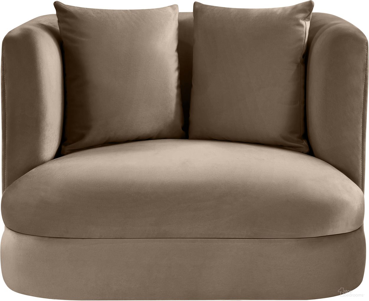 The appearance of Alder Velvet Chair In Taupe designed by Meridian in the modern / contemporary interior design. This taupe piece of furniture  was selected by 1StopBedrooms from Alder Collection to add a touch of cosiness and style into your home. Sku: 699Taupe-C. Material: Velvet.