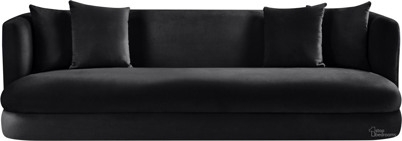 The appearance of Alder Velvet Sofa In Black Velvet designed by Meridian in the modern / contemporary interior design. This black velvet piece of furniture was selected by 1StopBedrooms from Alder Collection to add a touch of cosiness and style into your home. Sku: 699Black-S. Material: Velvet.