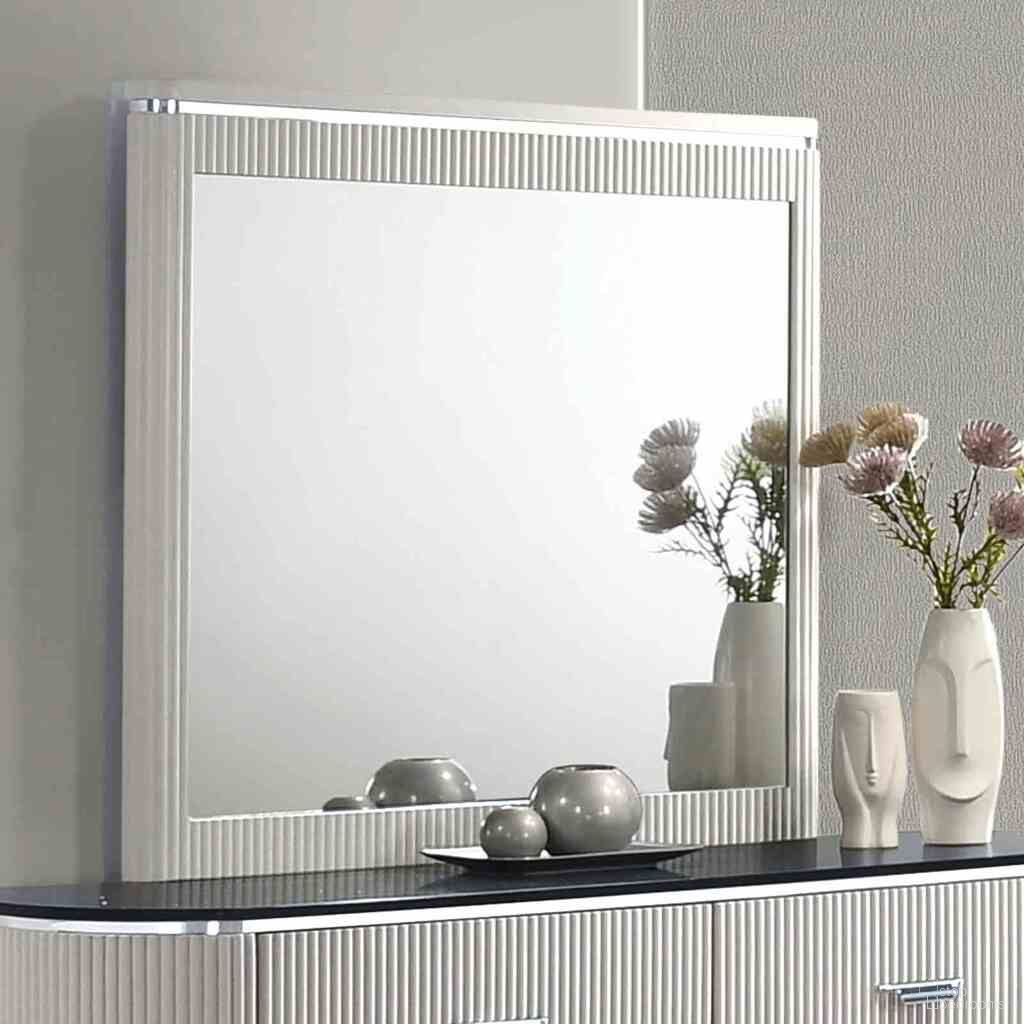 Aldgate Mirror In Light Gray