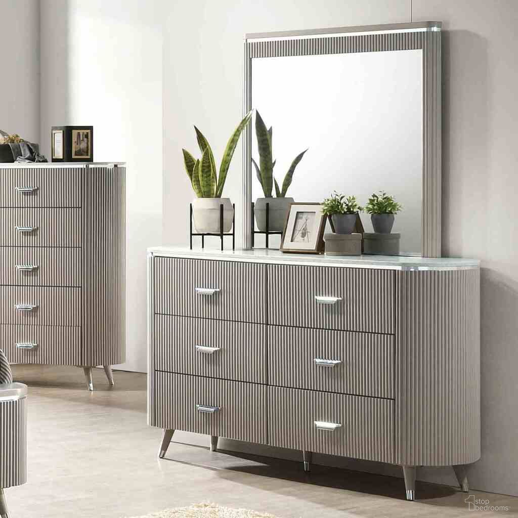 Aldridge Dresser In Light Gray