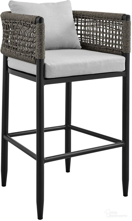 The appearance of Alegria Outdoor Patio Counter Height Bar Stool In Light Gray designed by Armen Living in the modern / contemporary interior design. This light gray piece of furniture was selected by 1StopBedrooms from Alegria Collection to add a touch of cosiness and style into your home. Sku: LCAFBABL26. Material: Aluminum.
