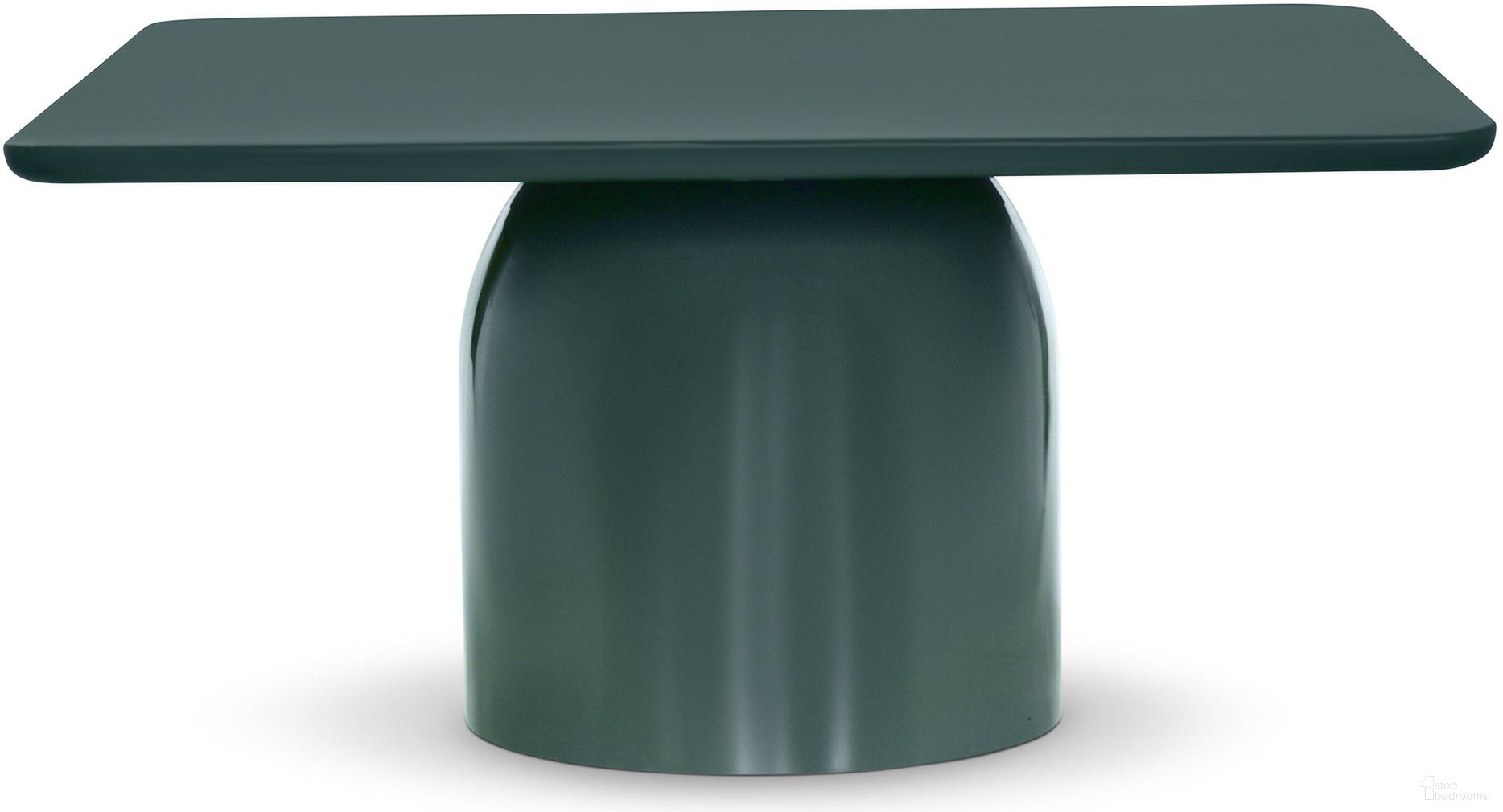 The appearance of Alessia Coffee Table In Obsidian Green designed by Urbia in the modern / contemporary interior design. This obsidian green piece of furniture was selected by 1StopBedrooms from Alessia Collection to add a touch of cosiness and style into your home. Sku: ISN-ALESSIA-CT-14OG. Material: Enamel.