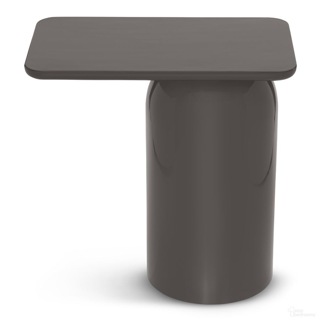 Alessia End Table In Deep Umber Brown