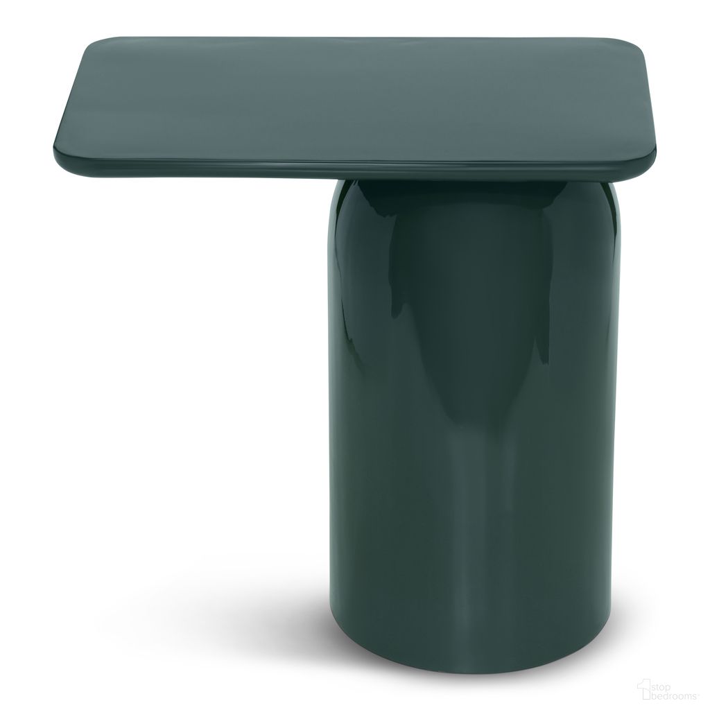 The appearance of Alessia End Table In Obsidian Green designed by Urbia in the modern / contemporary interior design. This obsidian green piece of furniture was selected by 1StopBedrooms from Alessia Collection to add a touch of cosiness and style into your home. Sku: ISN-ALESSIA-ET-OG. Material: Enamel.