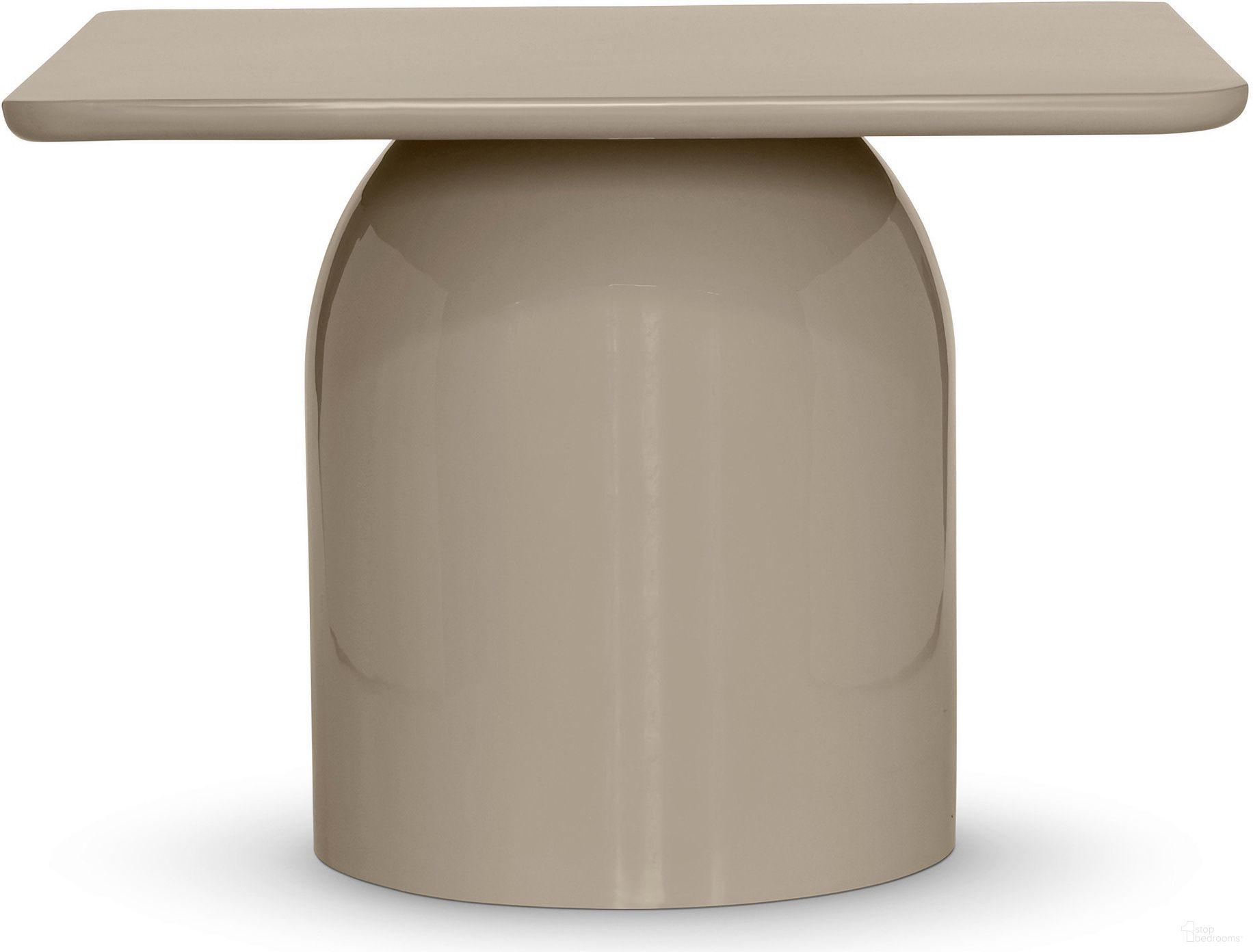 The appearance of Alessia Square Coffee Table In Latte Taupe designed by Urbia in the modern / contemporary interior design. This latte taupe piece of furniture  was selected by 1StopBedrooms from Alessia Collection to add a touch of cosiness and style into your home. Sku: ISN-ALESSIA-CT-17LT. Material: Enamel.