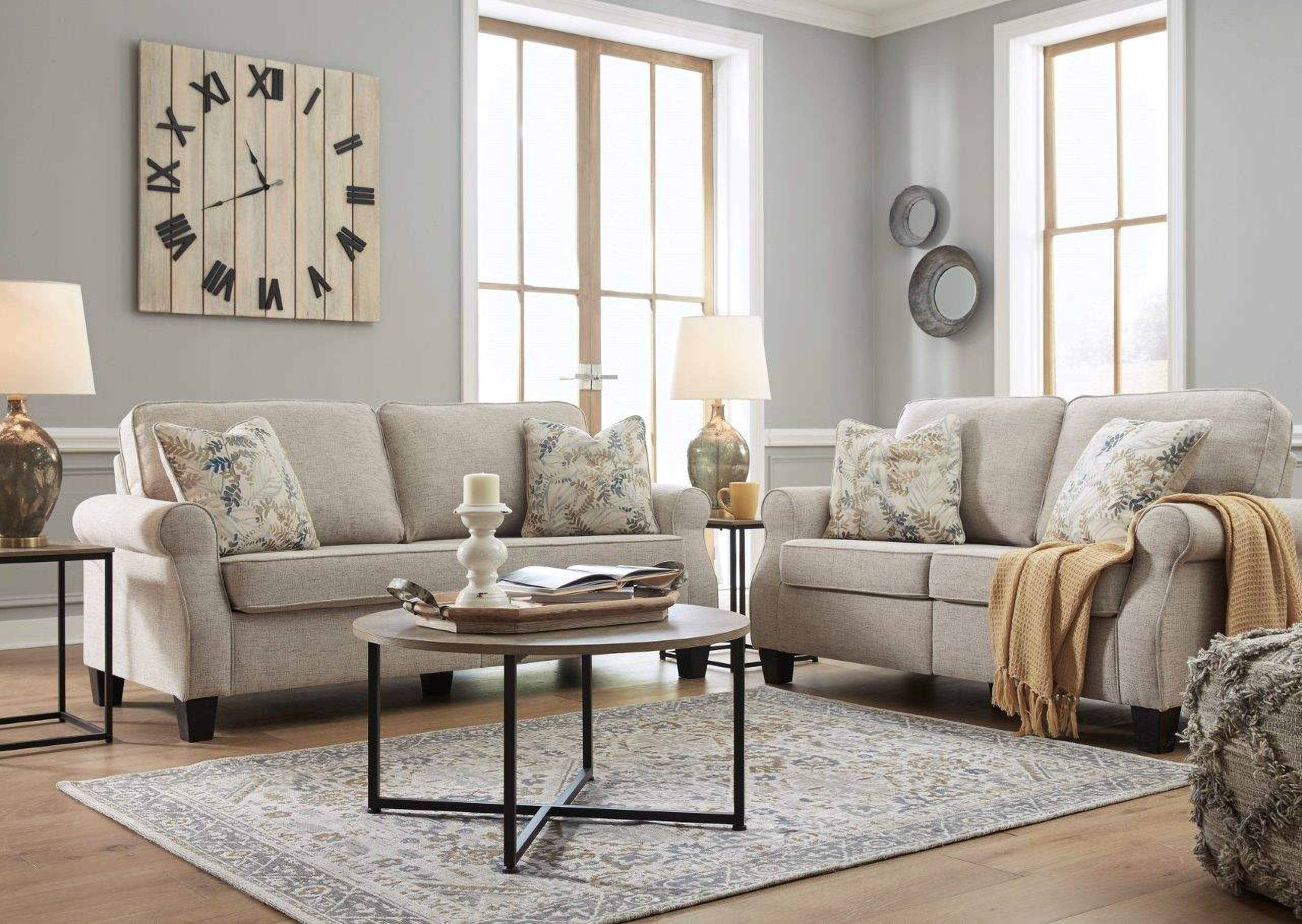 Alessio Living Room Set In Beige By