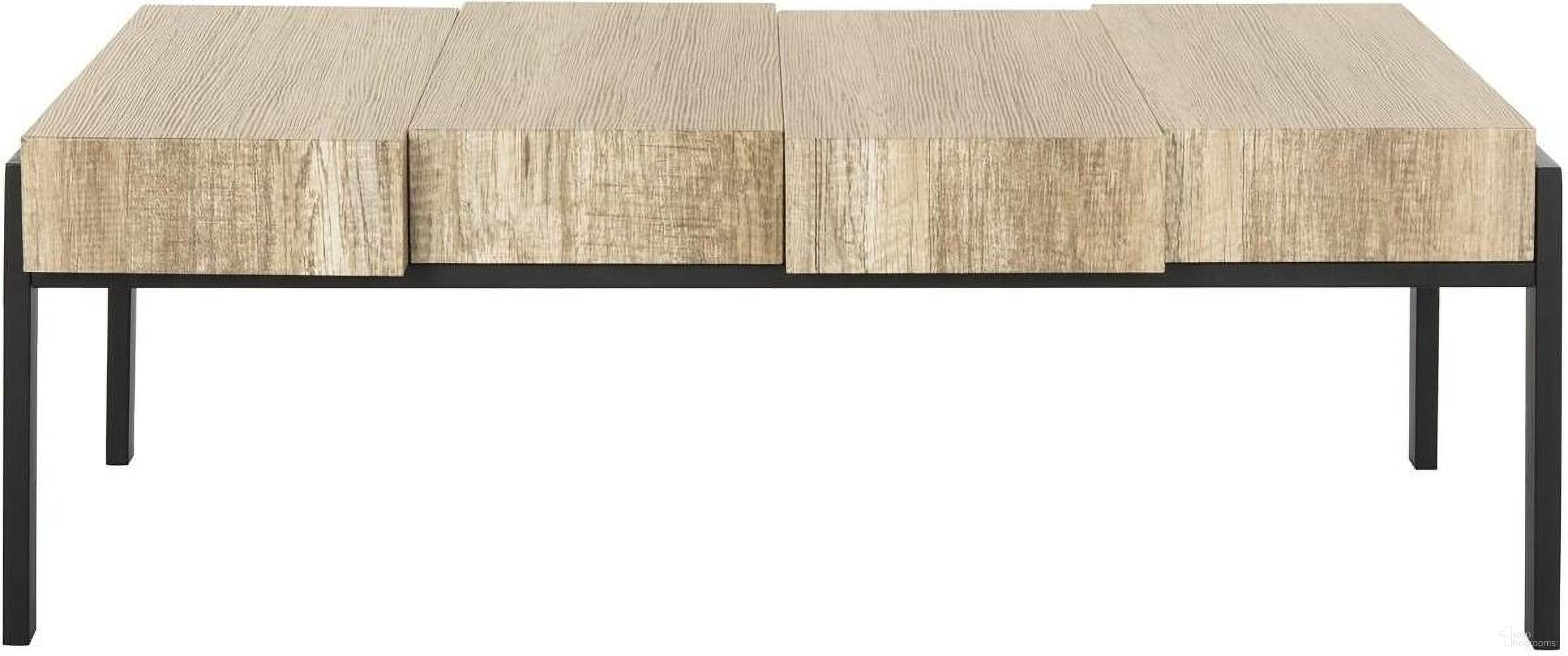 Alexander Canyon Grey and Black Rectangular Coffee Table