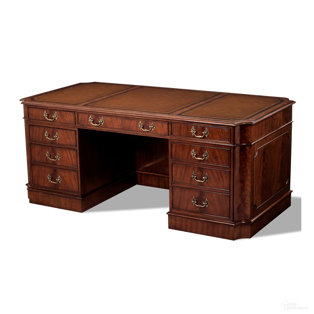 The appearance of Alexander Desk In Mahogany/Brown/Brass designed by Maitland-Smith in the modern / contemporary interior design. This mahogany/brown/brass piece of furniture was selected by 1StopBedrooms from Maitland Smith Collection to add a touch of cosiness and style into your home. Sku: 89-0005-BL;89-0005-BR;89-0005-T. Material: Mahogany.