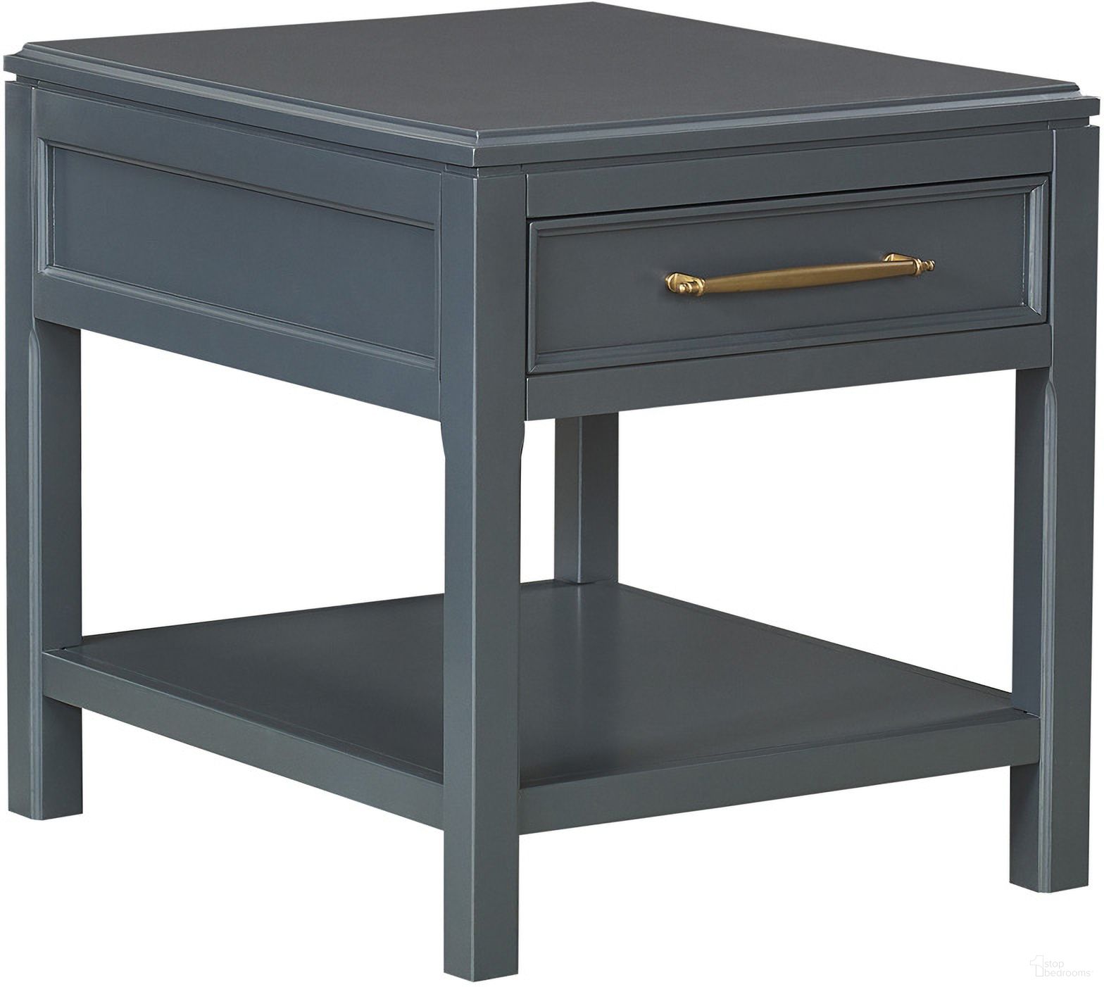 The appearance of Alexander End Table In Midnight designed by Aspenhome in the transitional interior design. This midnight piece of furniture was selected by 1StopBedrooms from Alexander Collection to add a touch of cosiness and style into your home. Sku: I3014-9140. Material: Wood.